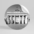ECHOES OF HISTORY Peel and Stick Round Sticker