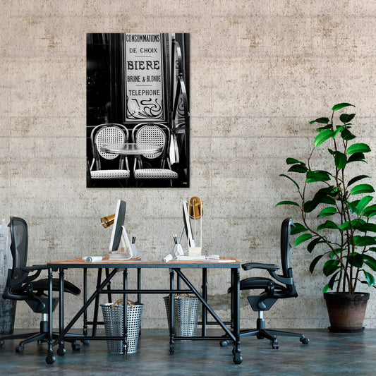 BISTRO VIBRATIONS Vertical Canvas Print