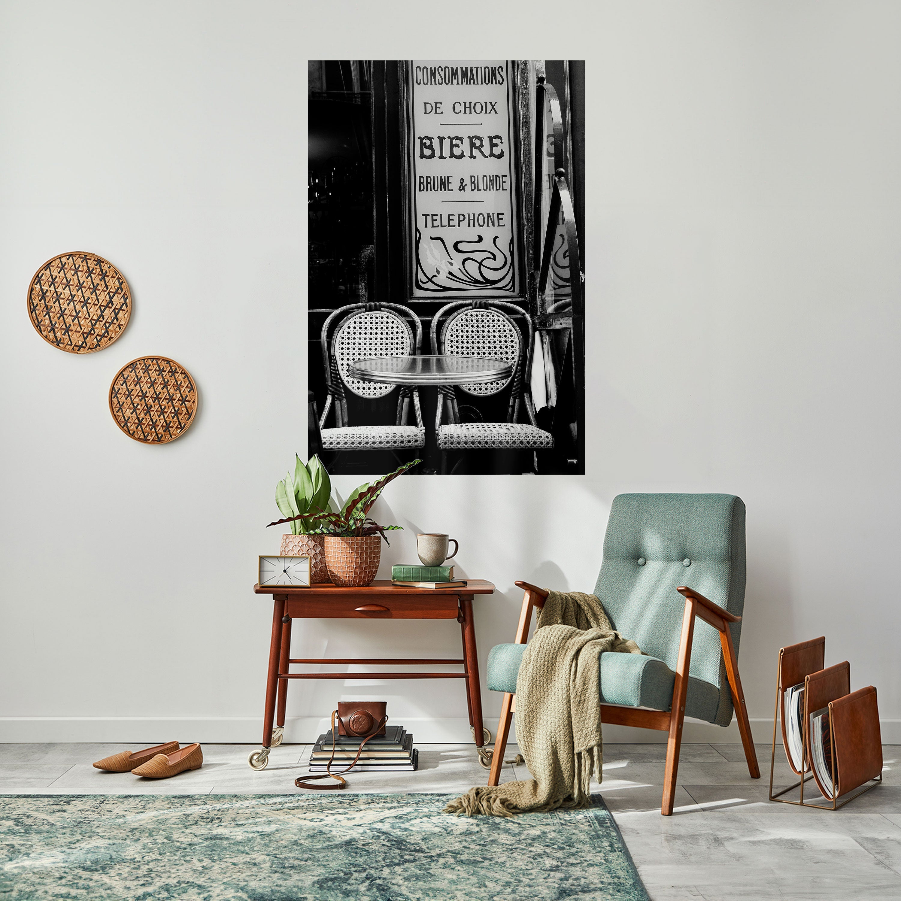 Affiche verticale autocollante BISTRO VIBRATIONS