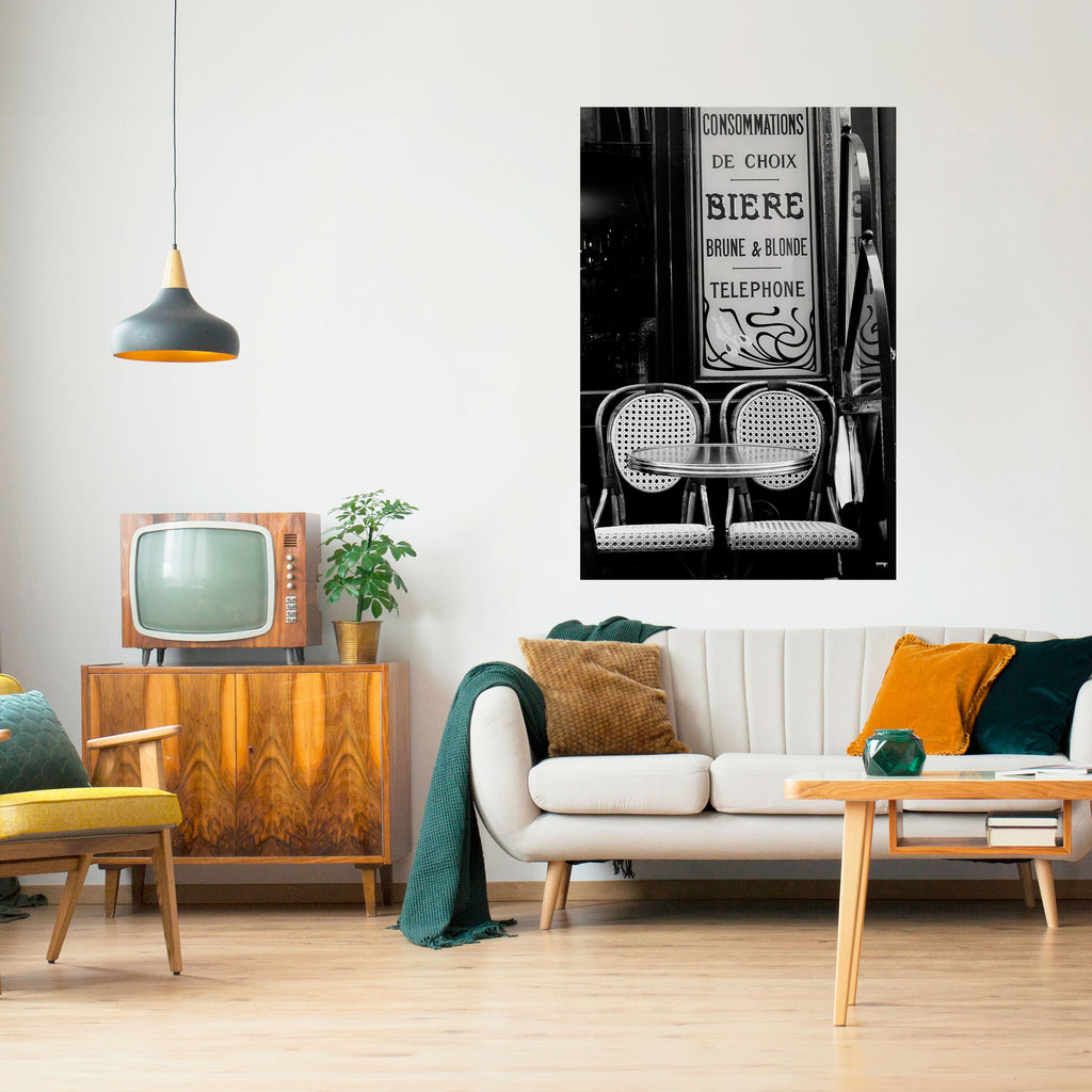 Affiche verticale autocollante BISTRO VIBRATIONS