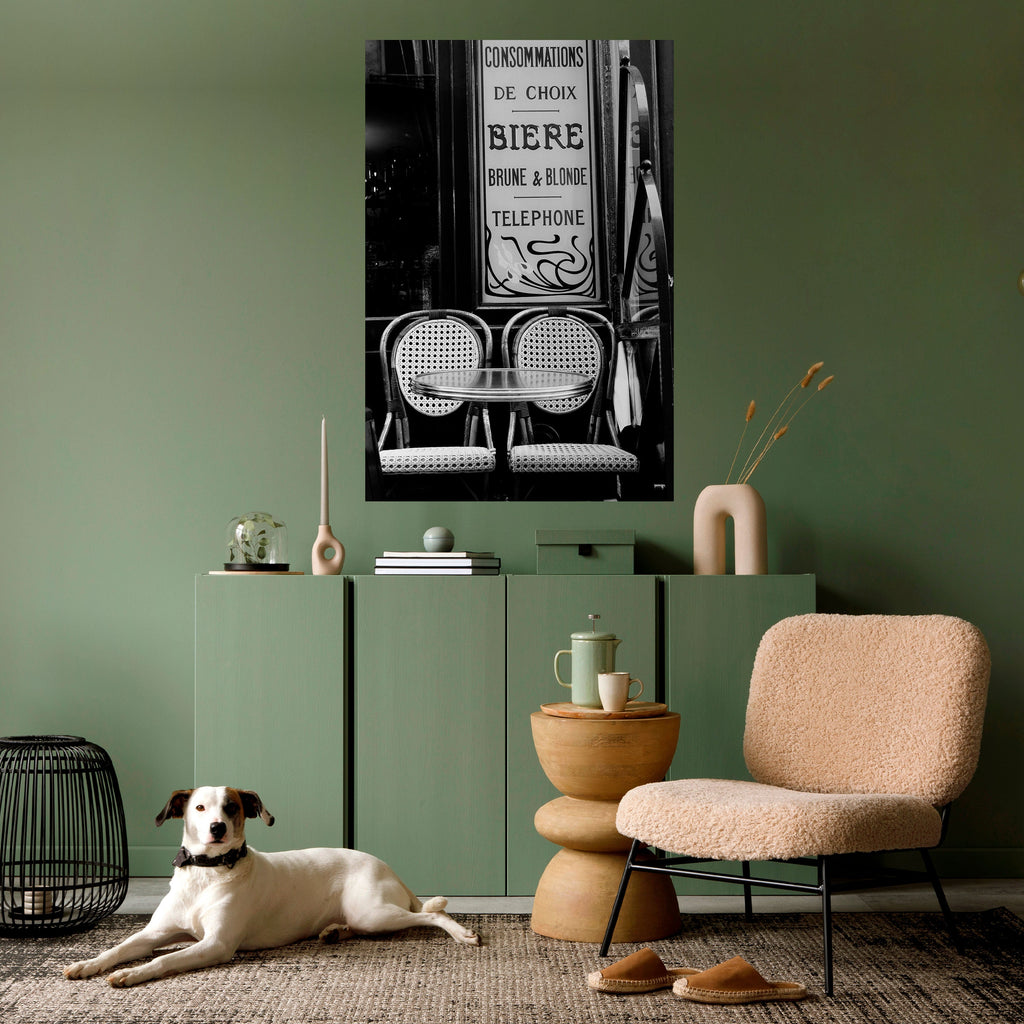 Affiche verticale autocollante BISTRO VIBRATIONS