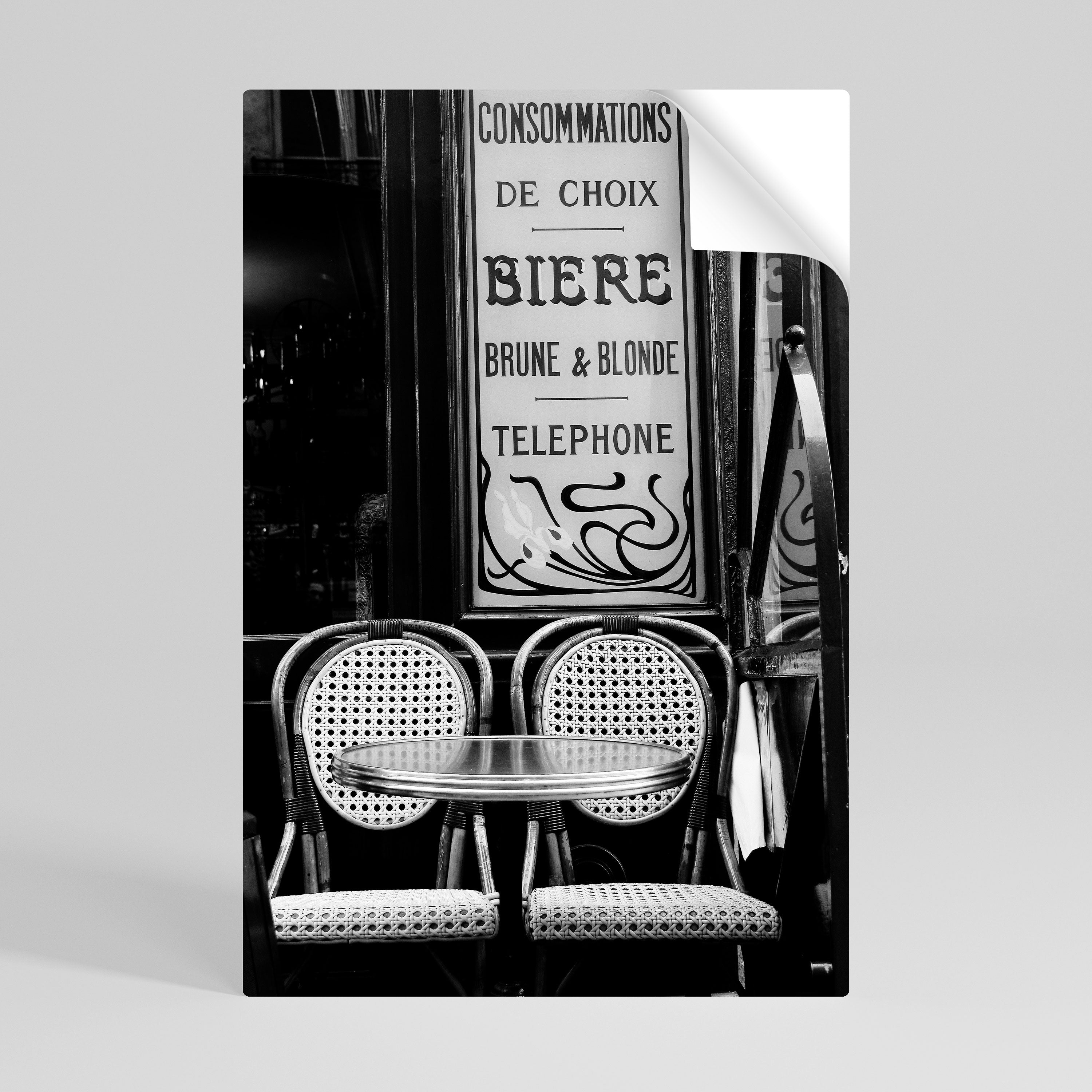 BISTRO VIBRATIONS Peel and Stick Vertical Poster