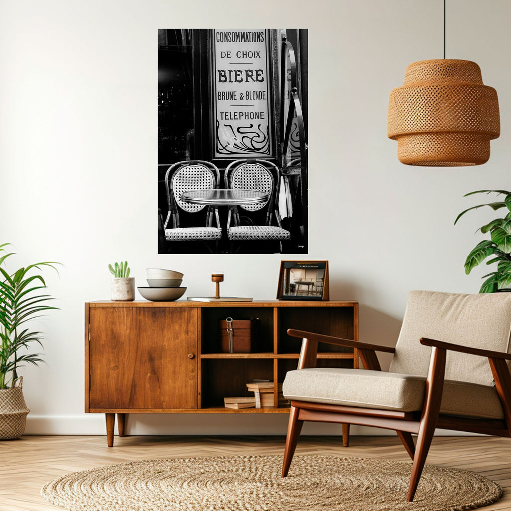 Affiche verticale autocollante BISTRO VIBRATIONS