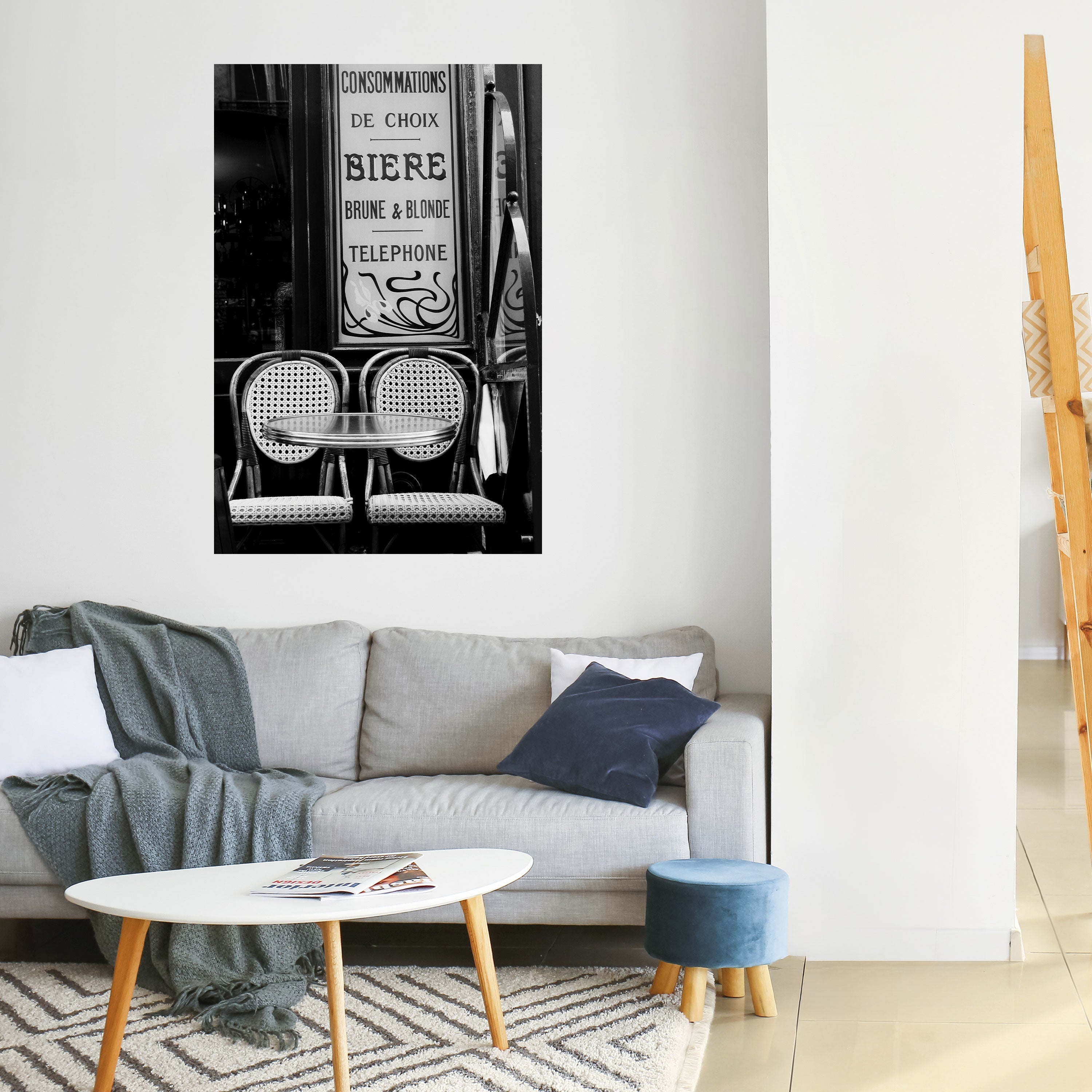 Affiche verticale autocollante BISTRO VIBRATIONS