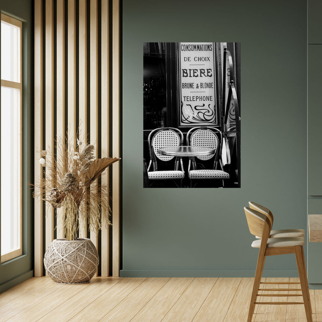 Affiche verticale autocollante BISTRO VIBRATIONS