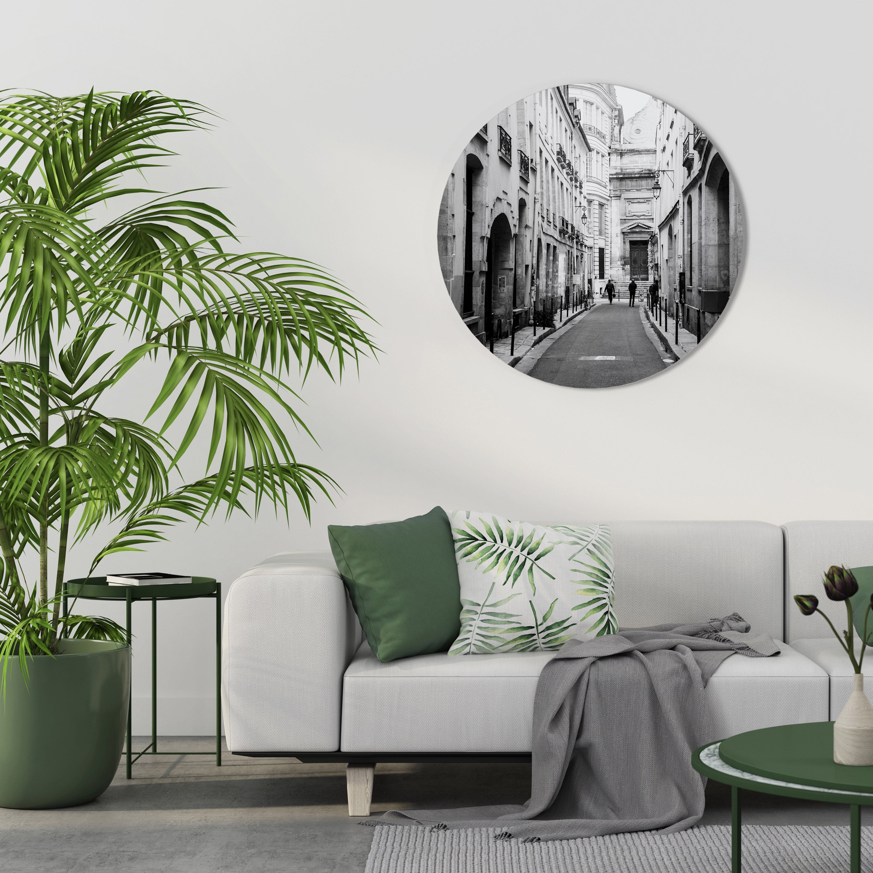 LES CHEMINS SECRETS DÉVOILÉS Art mural rond