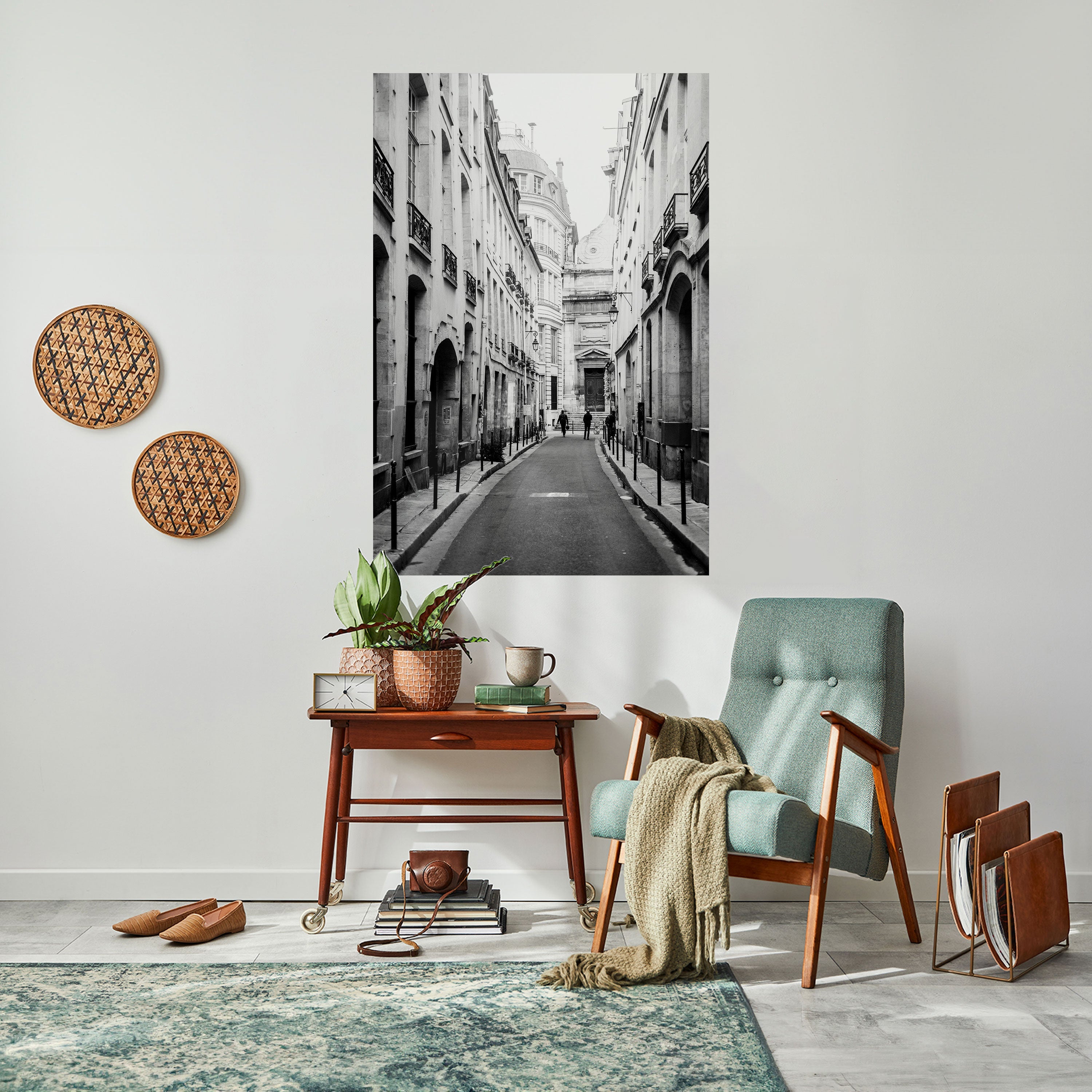 Affiche verticale autocollante « LES CHEMINS SECRETS DÉVOILÉS »