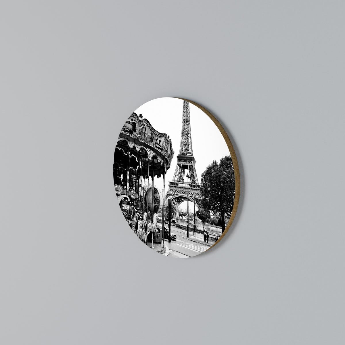 CHARMS OF THE CITY Round Wall Art