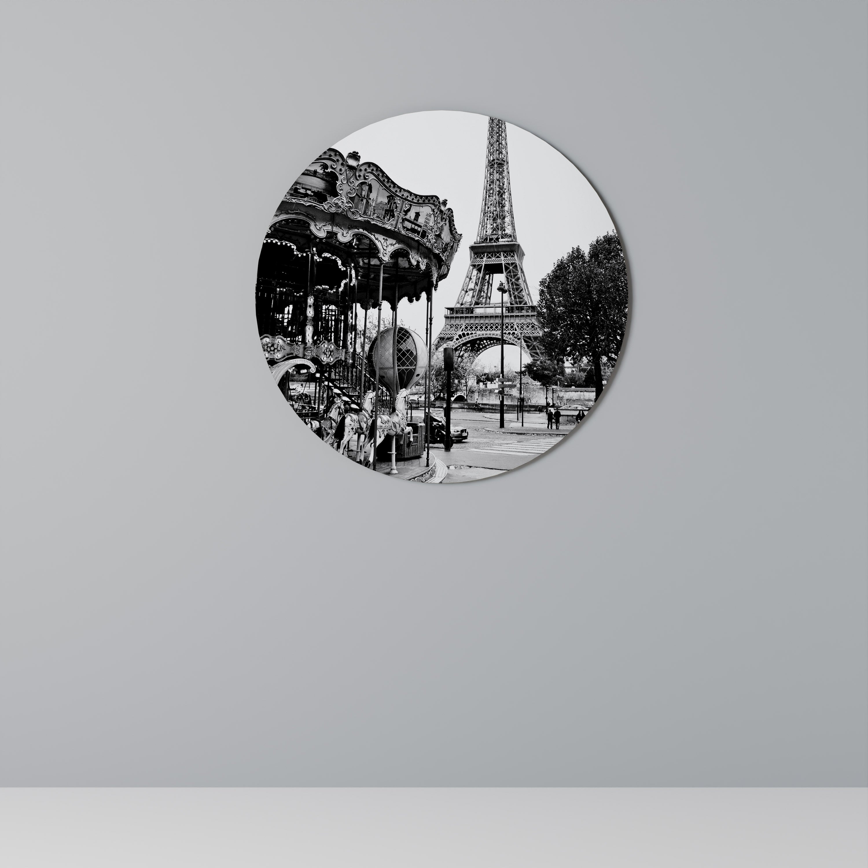 CHARMES DE LA VILLE Art mural rond