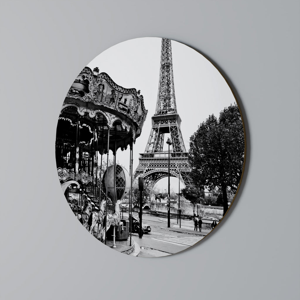 CHARMES DE LA VILLE Art mural rond