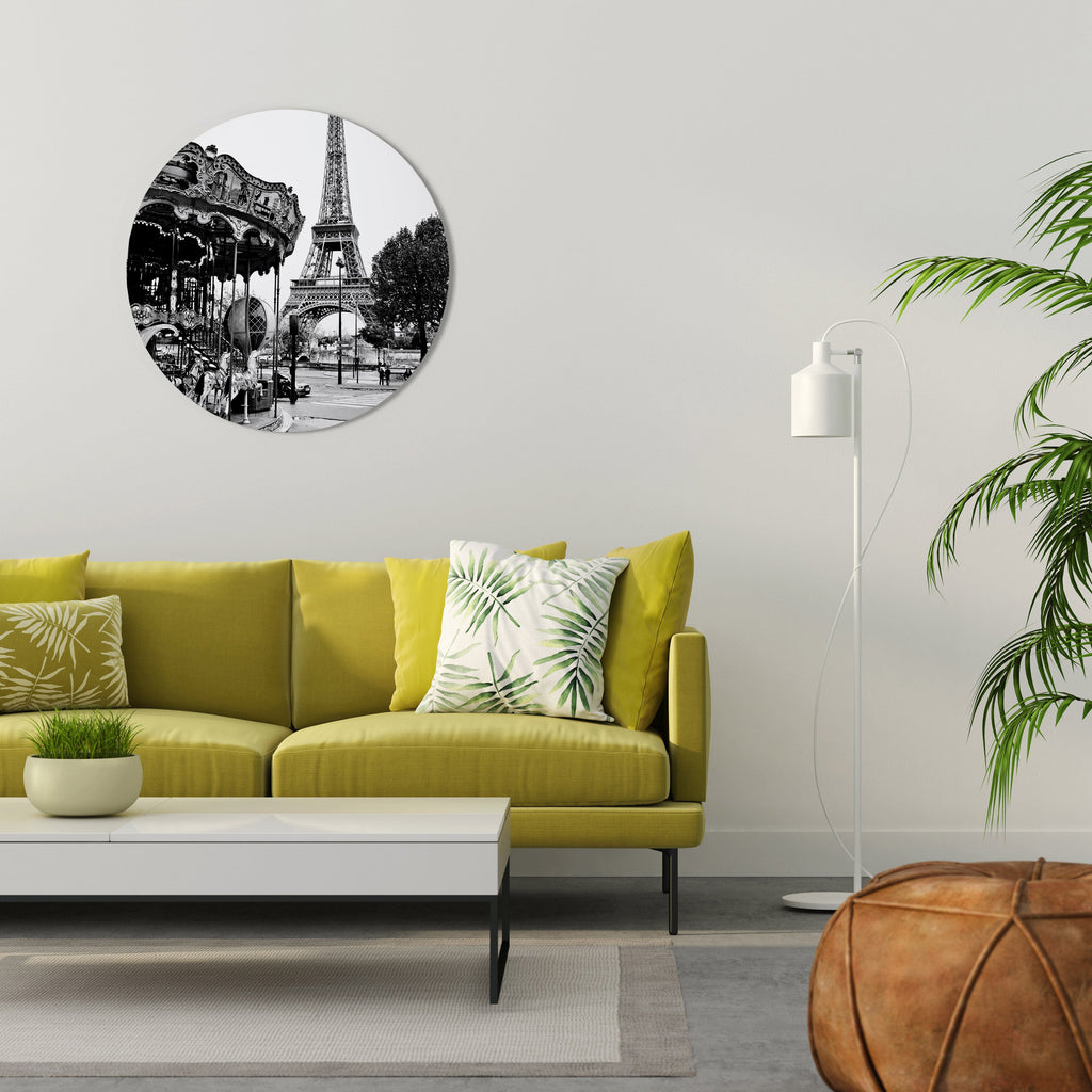 CHARMES DE LA VILLE Art mural rond