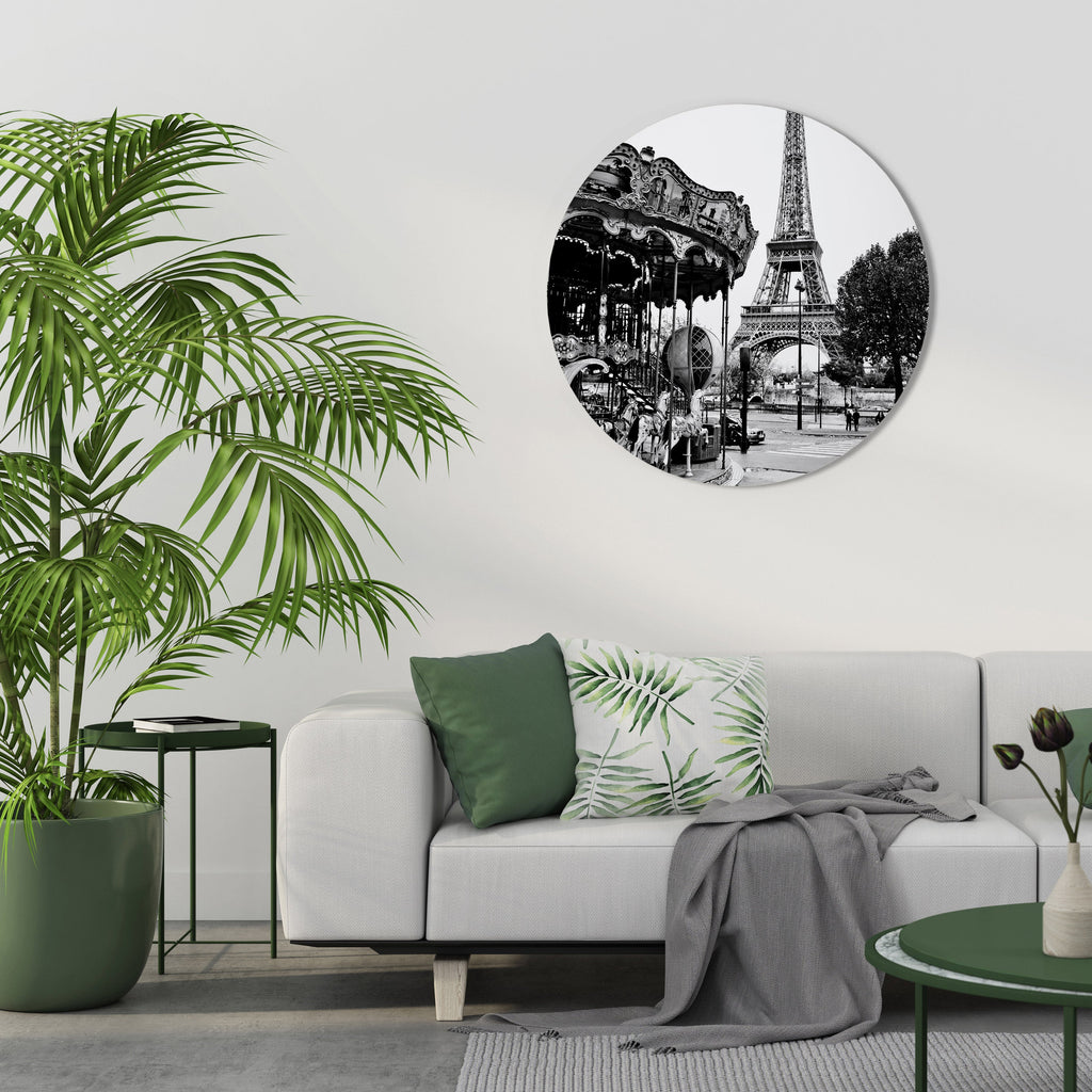 CHARMES DE LA VILLE Art mural rond