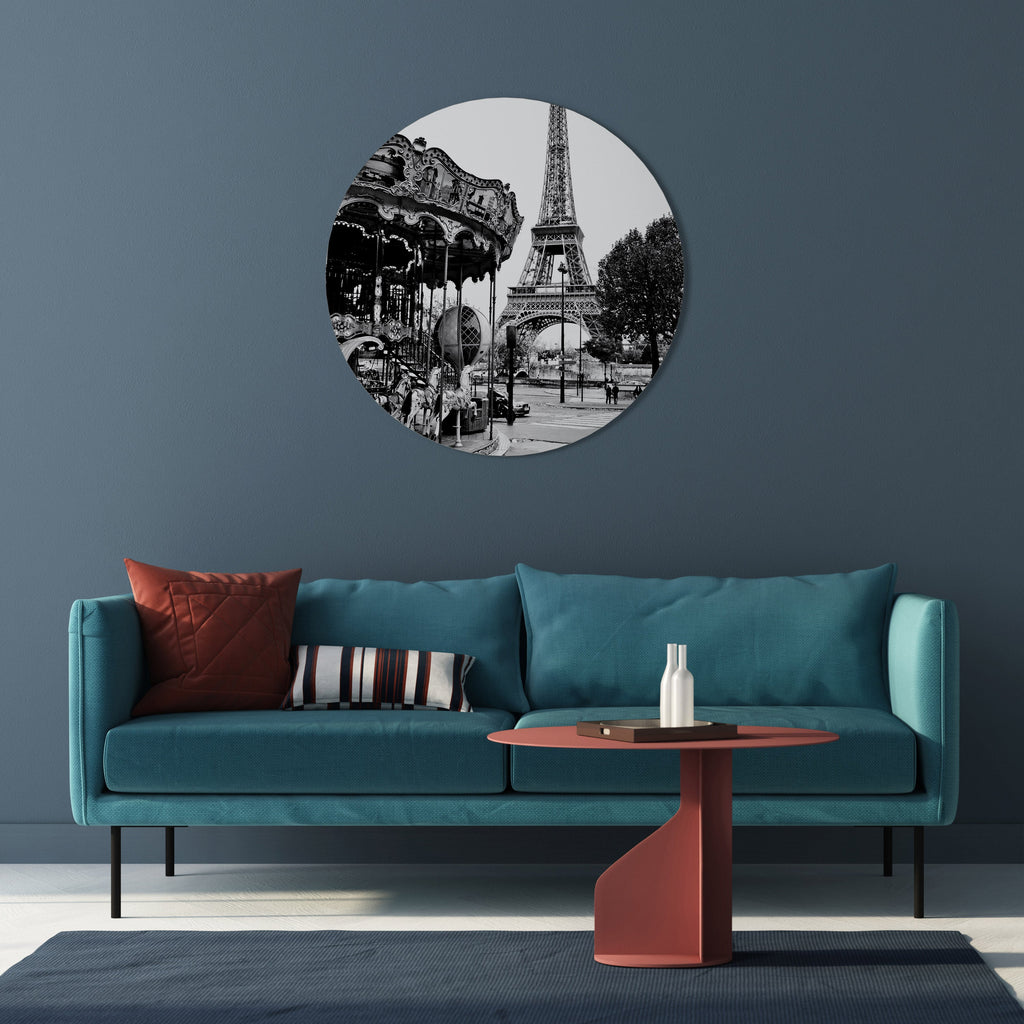 CHARMES DE LA VILLE Art mural rond