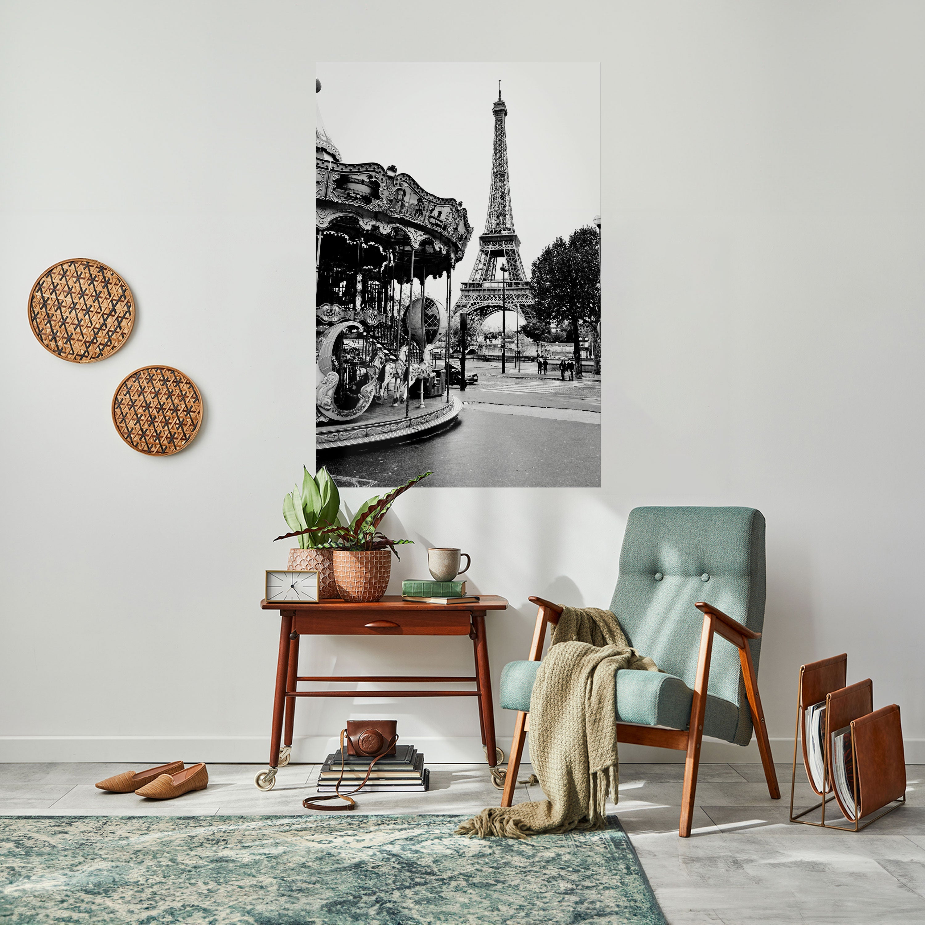 Affiche verticale autocollante « Charmes de la ville »