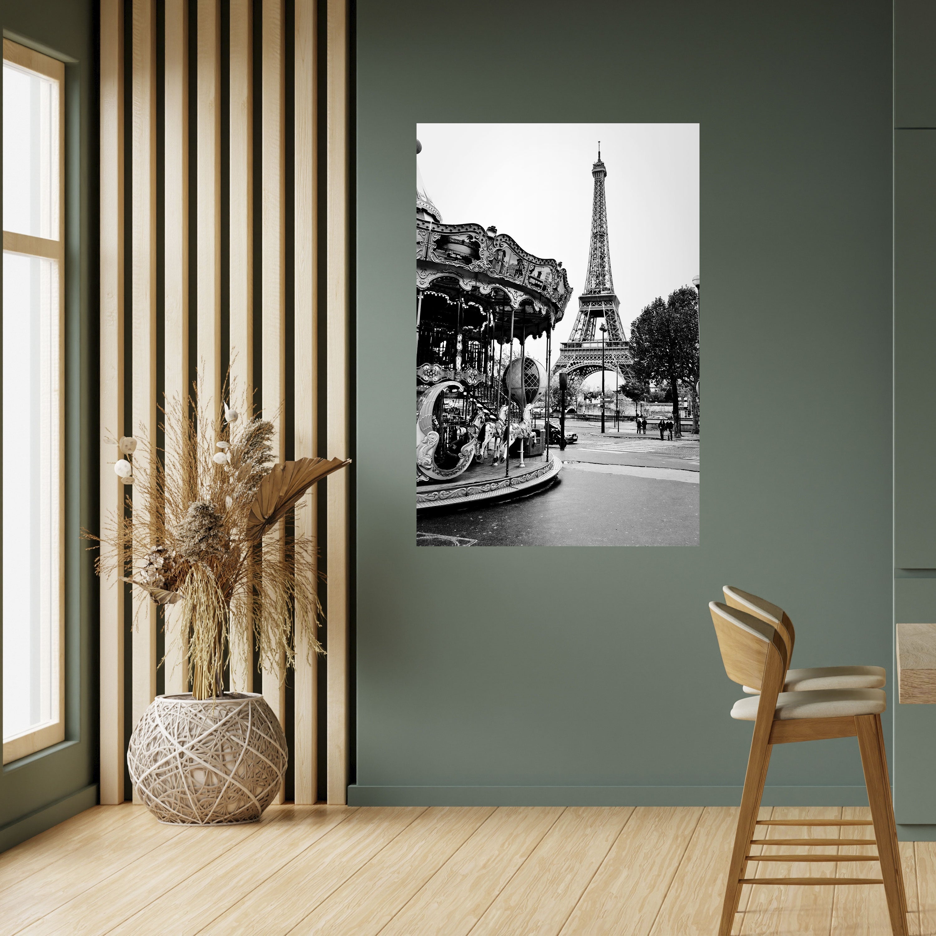 Affiche verticale autocollante « Charmes de la ville »