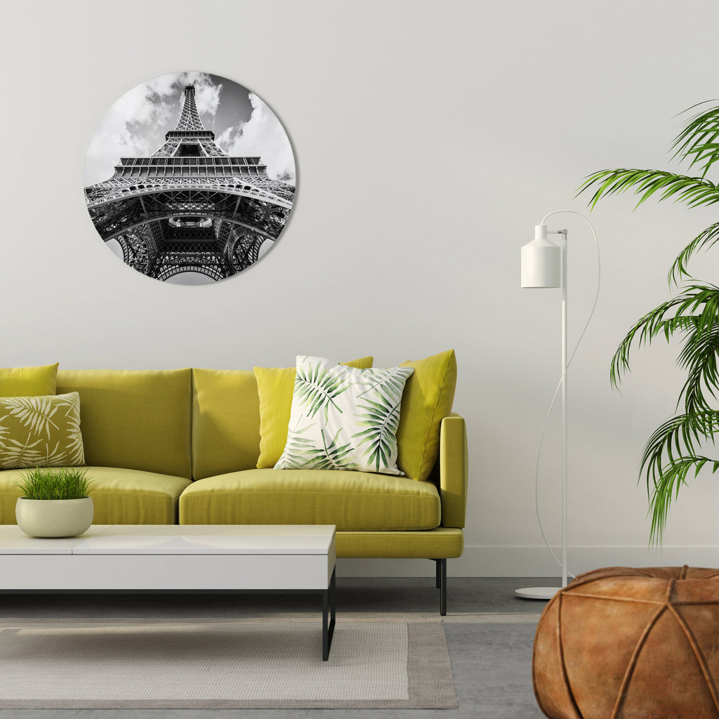 PERSPECTIVE EIFFEL INTEMPORELLE Décoration murale ronde
