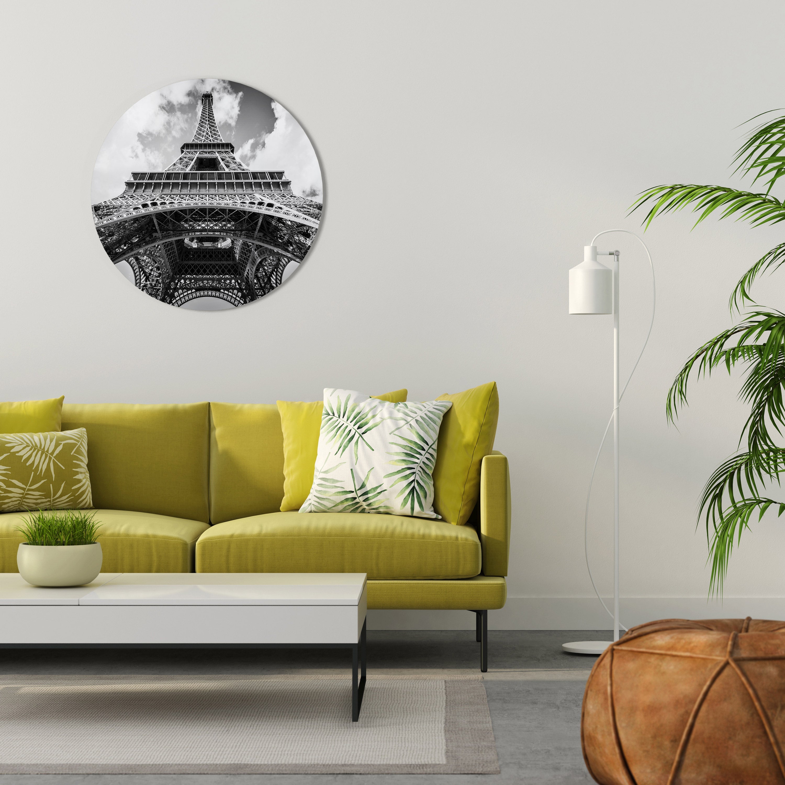 PERSPECTIVE EIFFEL INTEMPORELLE Décoration murale ronde