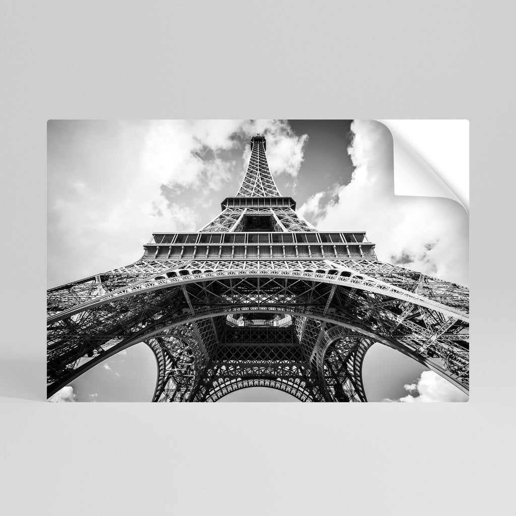 Affiche horizontale autocollante PERSPECTIVE EIFFEL INTEMPORELLE