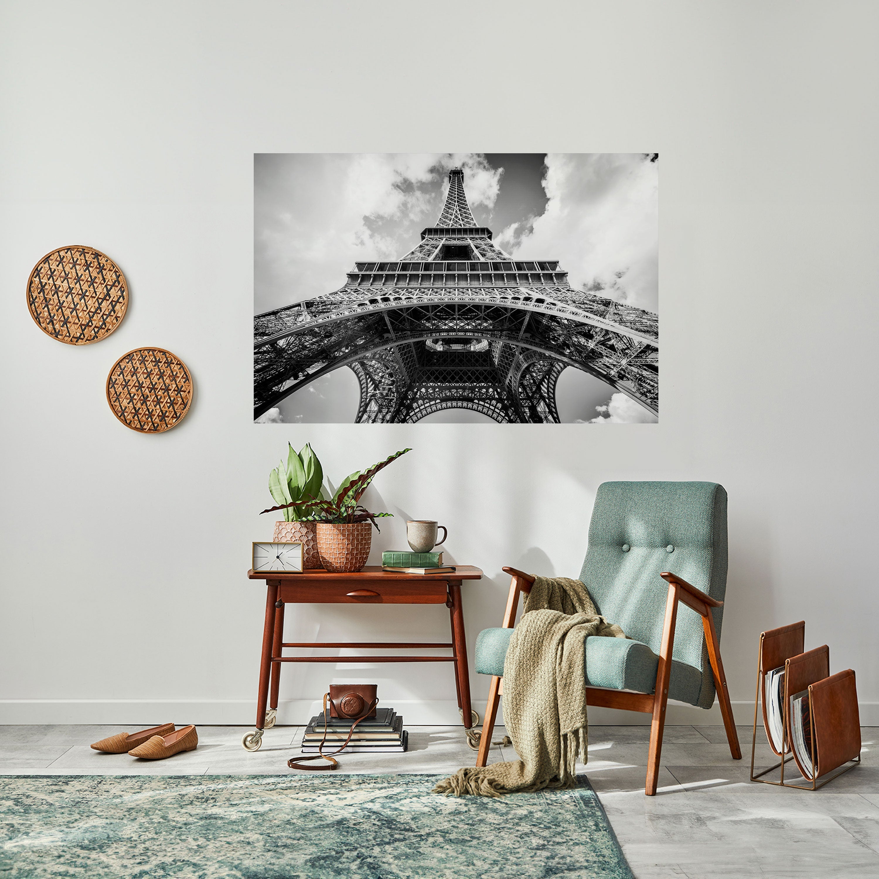 Affiche horizontale autocollante PERSPECTIVE EIFFEL INTEMPORELLE