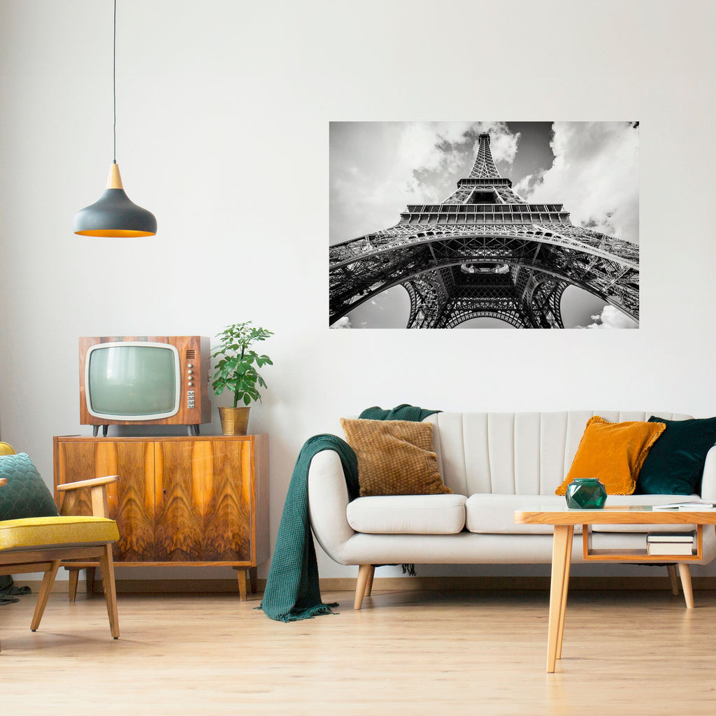 Affiche horizontale autocollante PERSPECTIVE EIFFEL INTEMPORELLE
