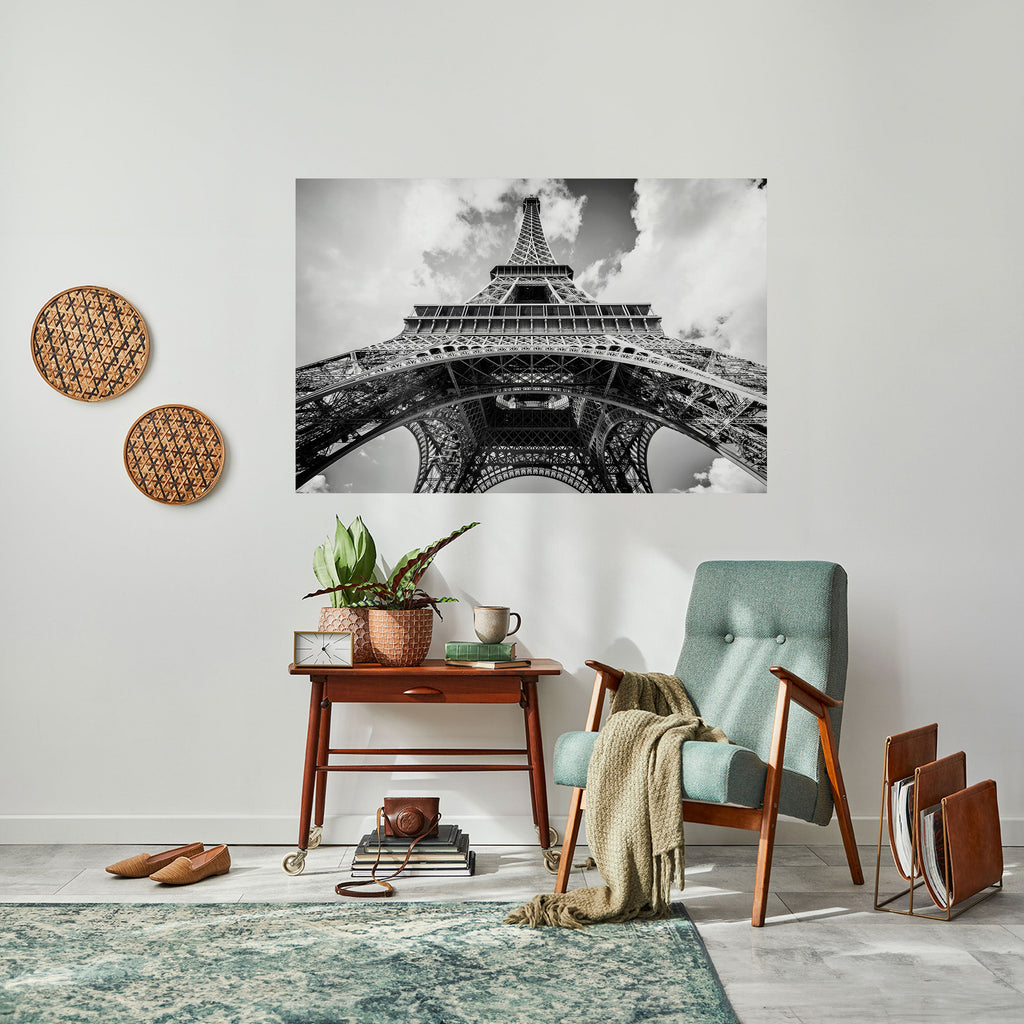 Affiche horizontale autocollante PERSPECTIVE EIFFEL INTEMPORELLE
