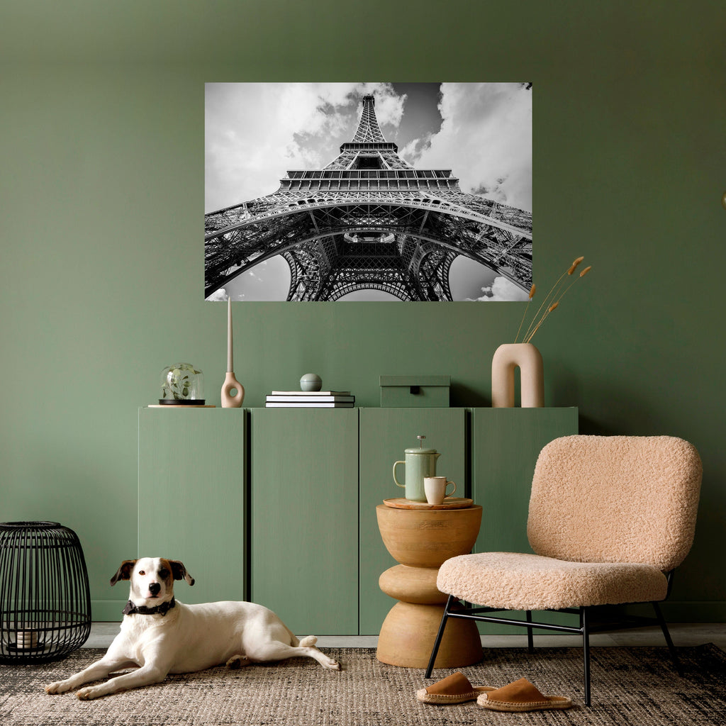 Affiche horizontale autocollante PERSPECTIVE EIFFEL INTEMPORELLE