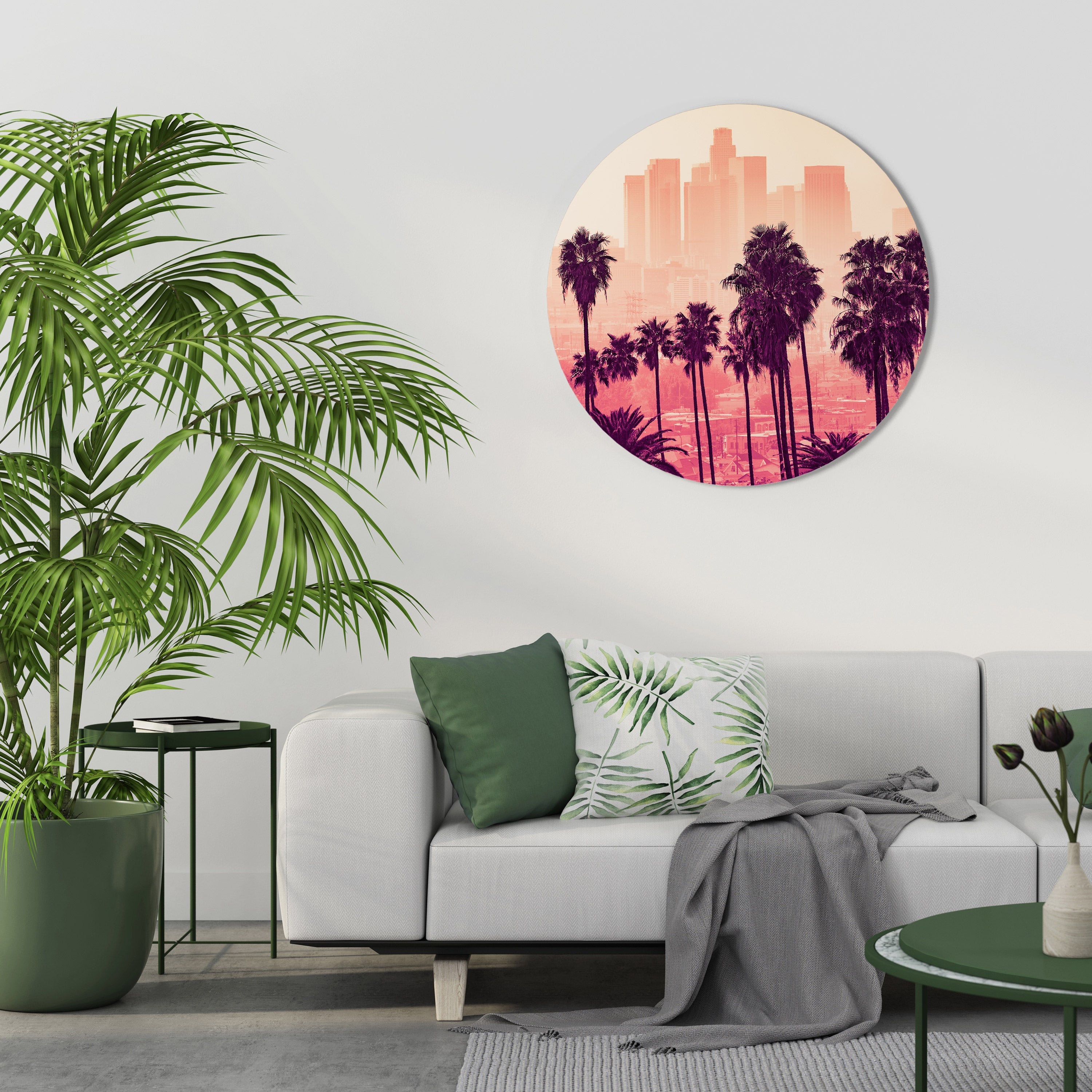 Décoration murale ronde PALM SHADE DREAMSCAPE