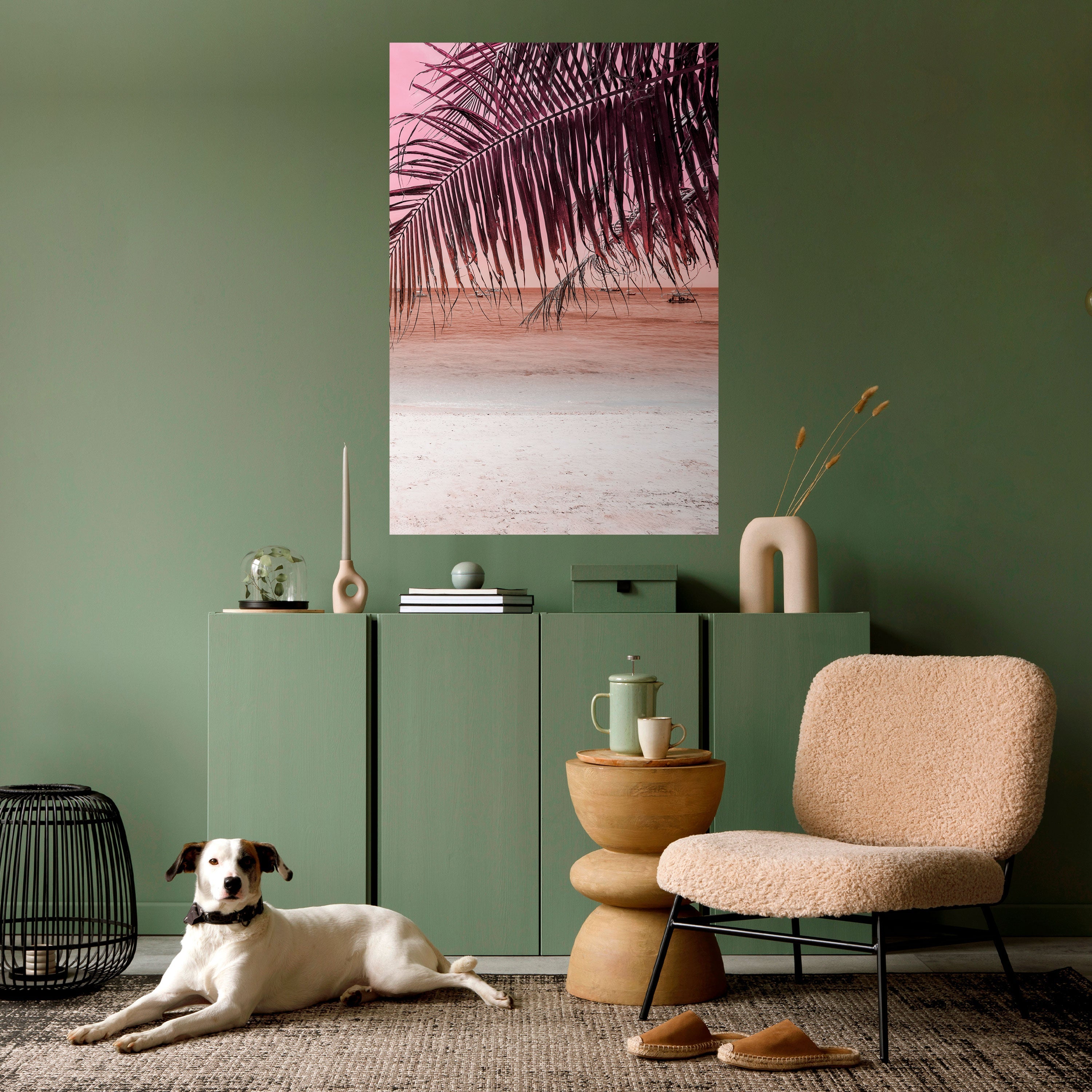 Affiche verticale autocollante « CHUCHOTEMENTS TROPICAUX »