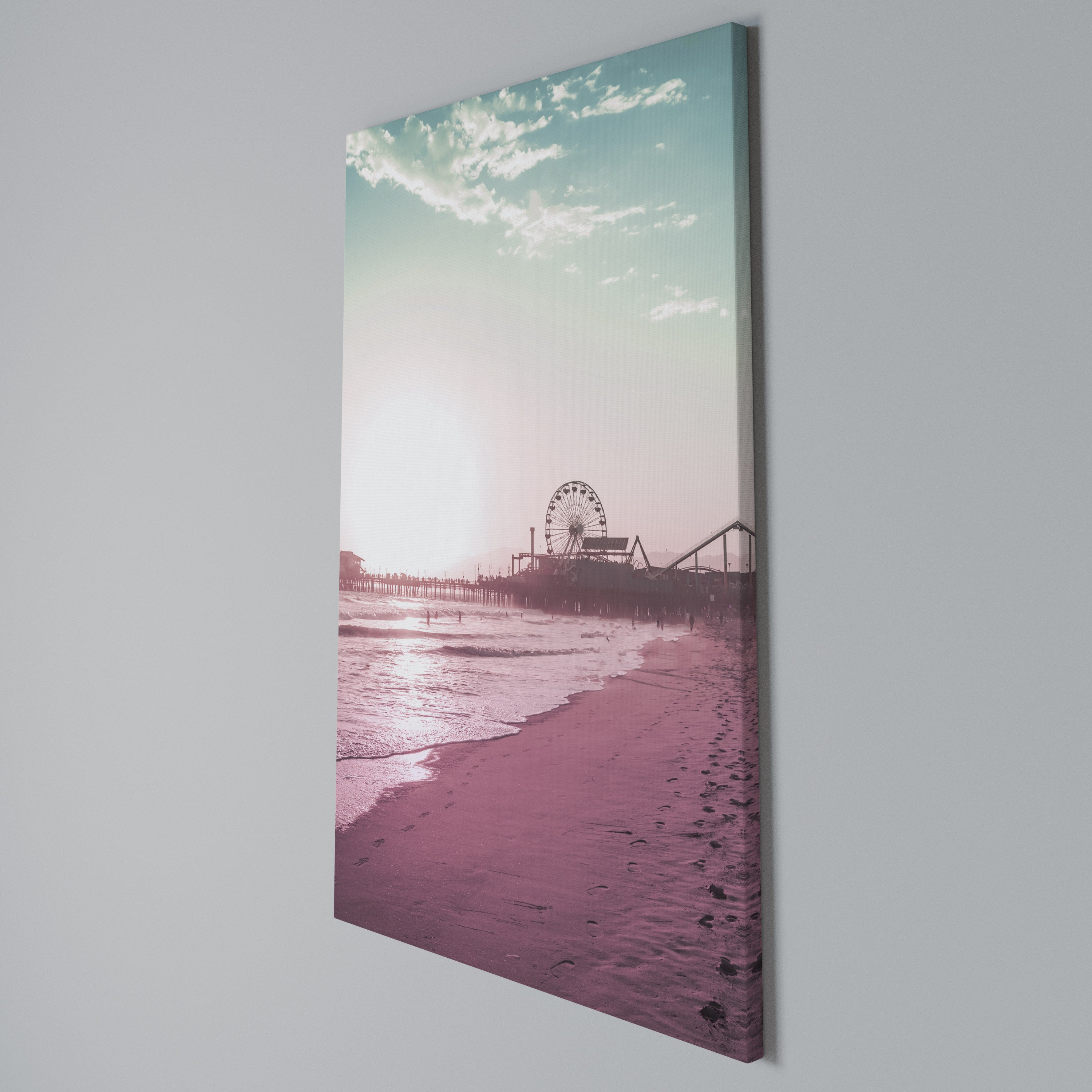PASTEL COAST VIBES Vertical Canvas Print
