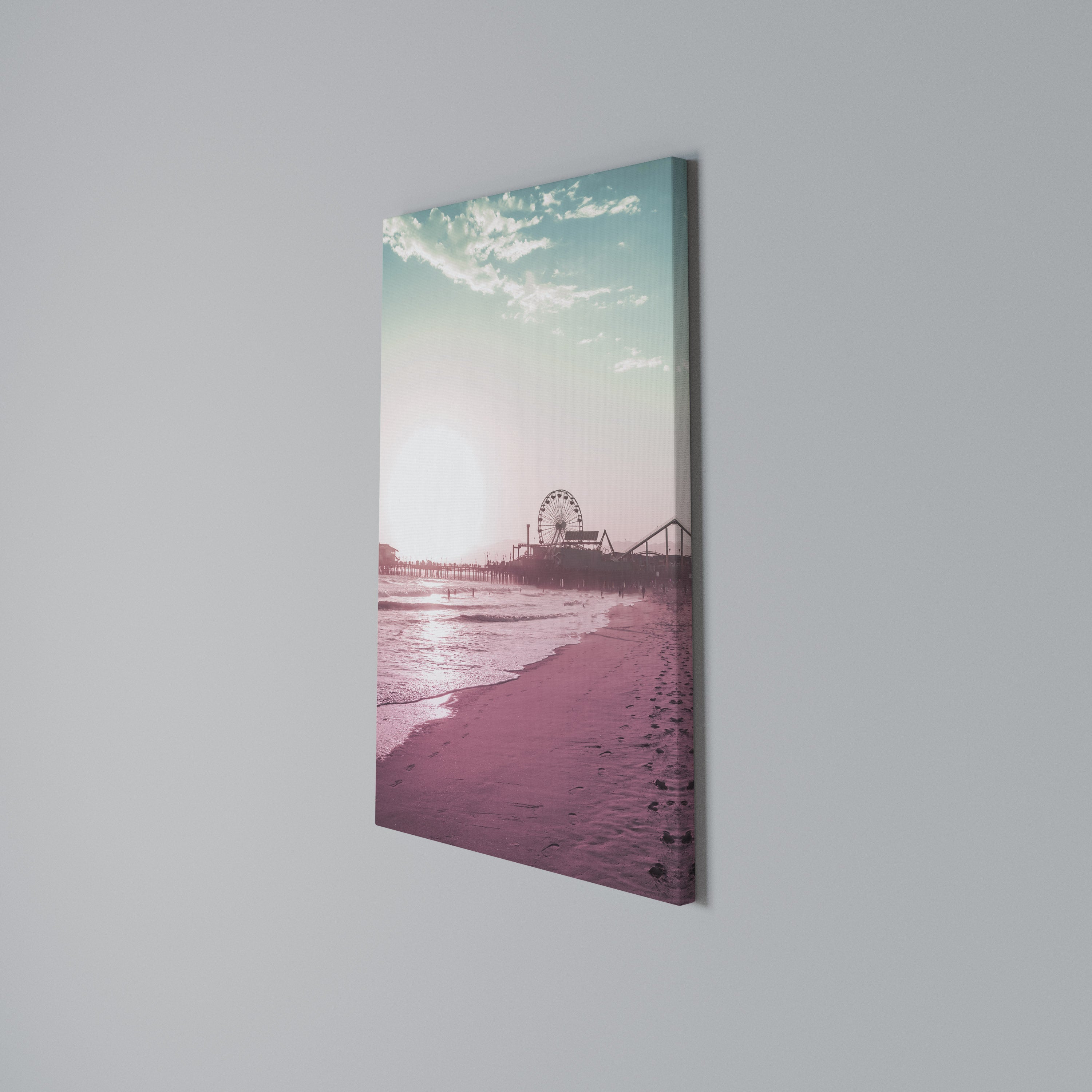 PASTEL COAST VIBES Vertical Canvas Print