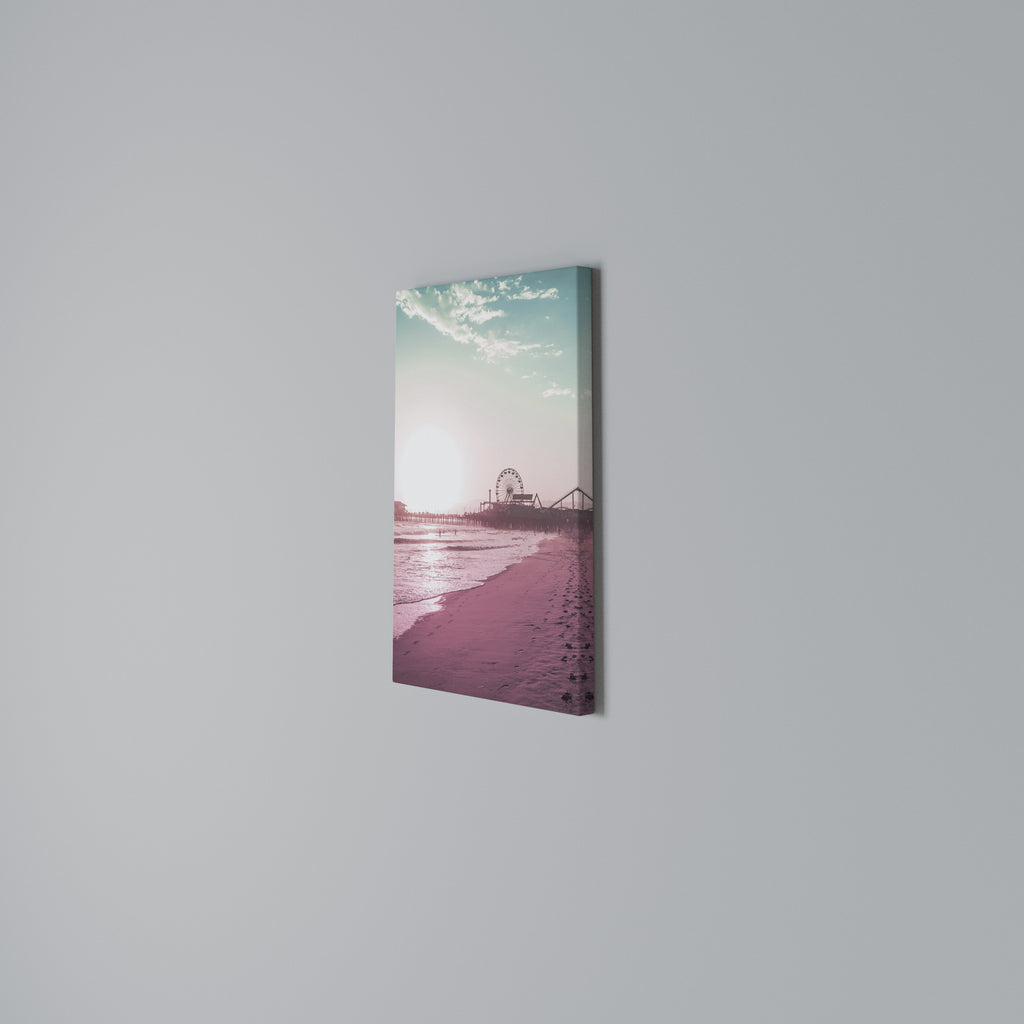 PASTEL COAST VIBES Vertical Canvas Print