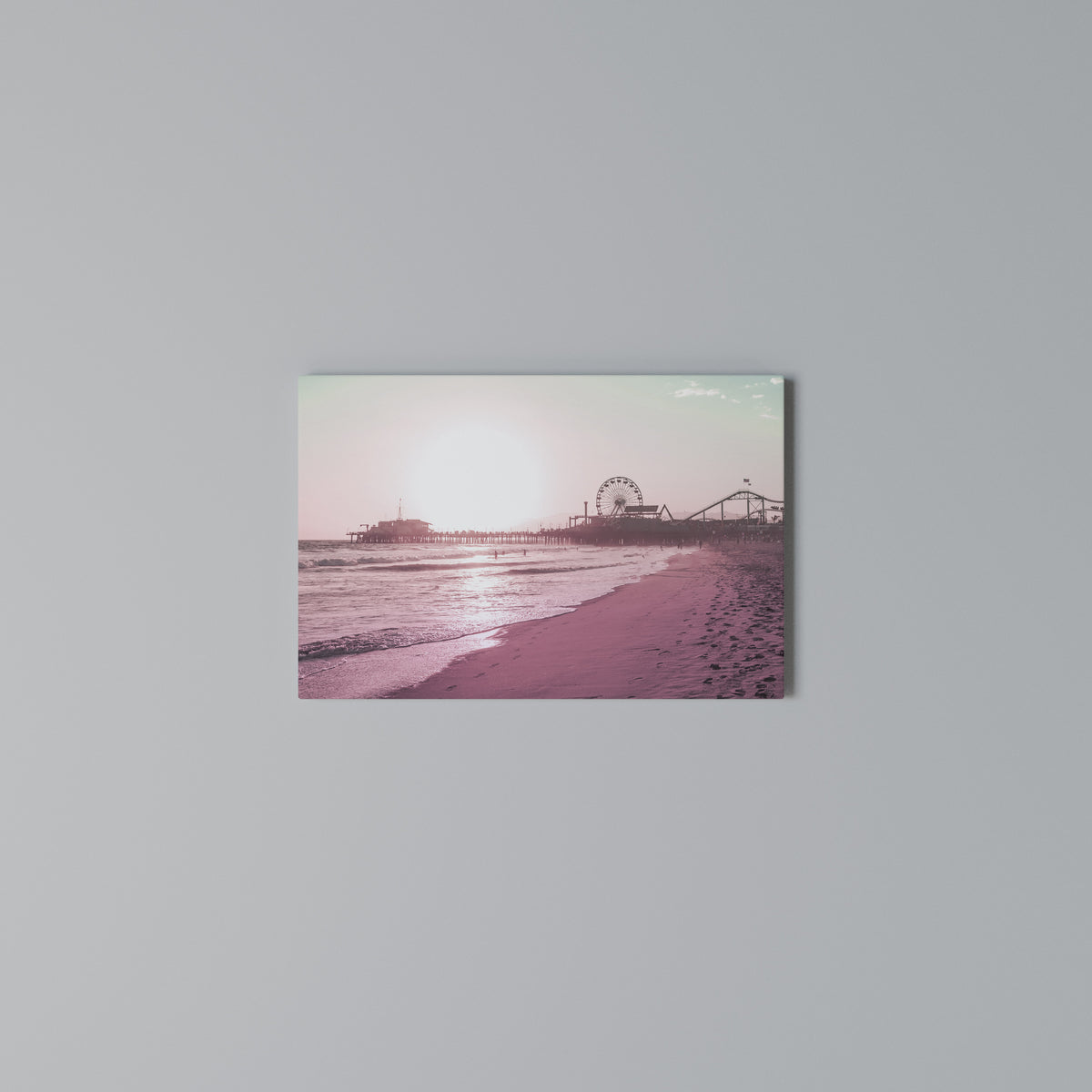PASTEL COAST VIBES Horizontal Canvas Print