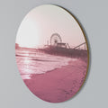 PASTEL COAST VIBES Round Wall Art