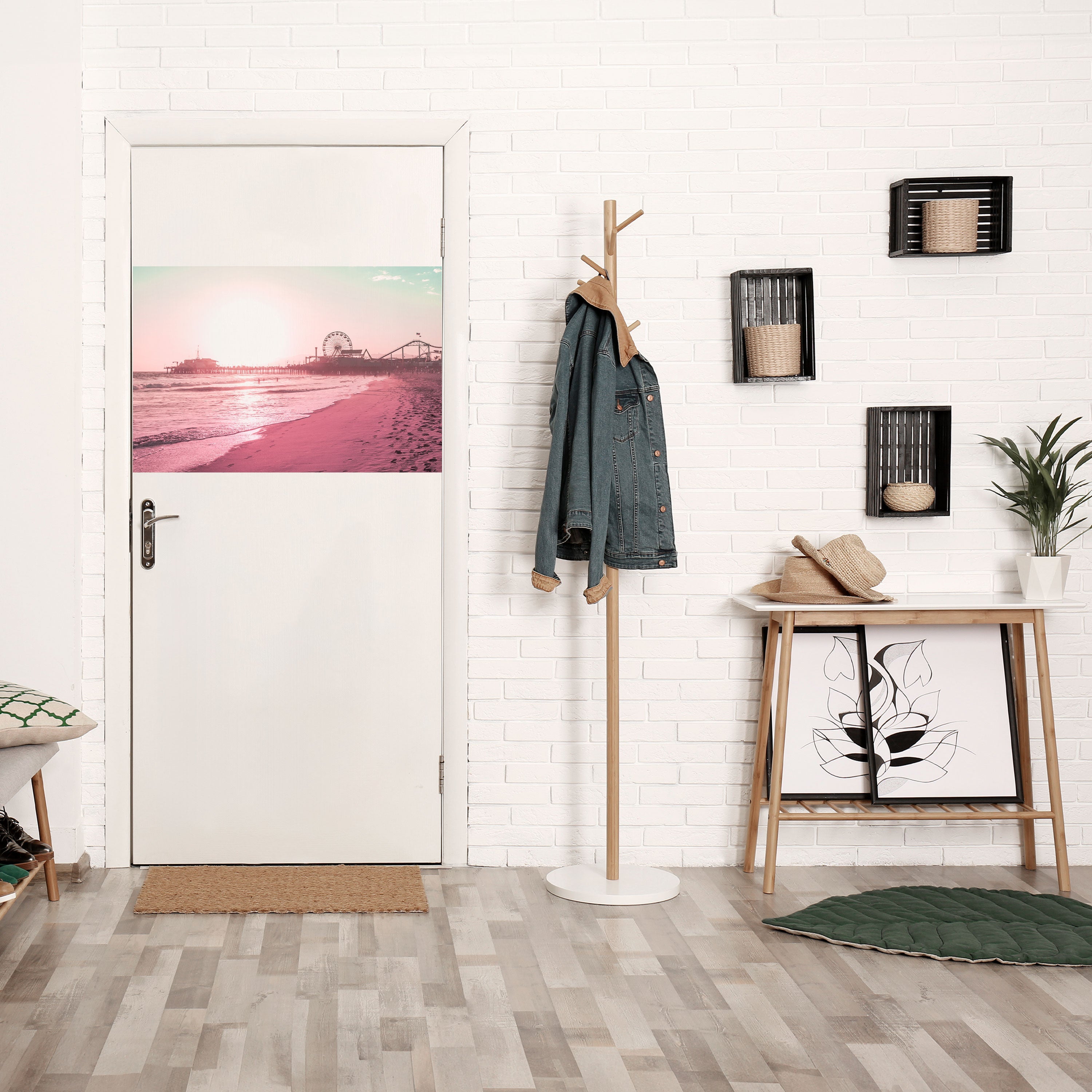 Affiche horizontale autocollante PASTEL COAST VIBES