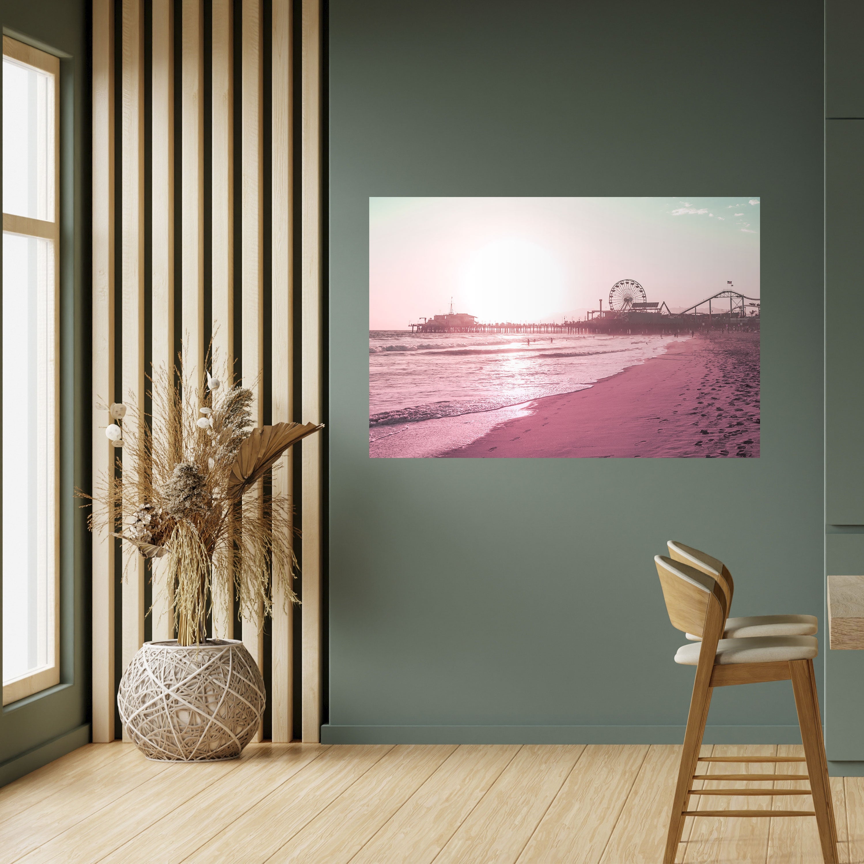 Affiche horizontale autocollante PASTEL COAST VIBES