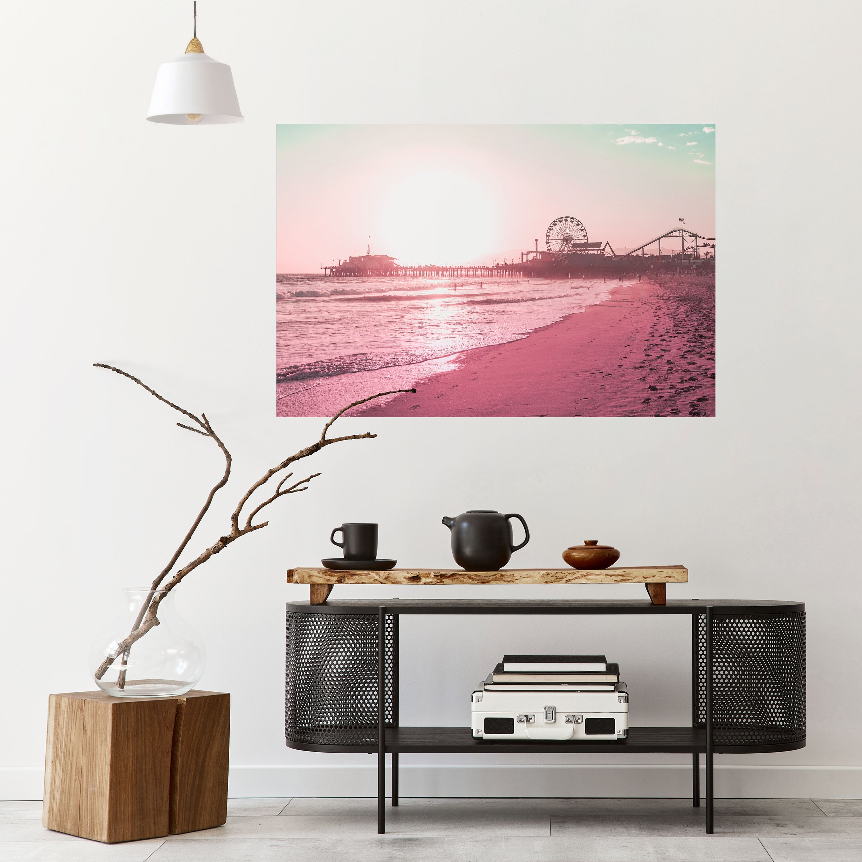 Affiche horizontale autocollante PASTEL COAST VIBES