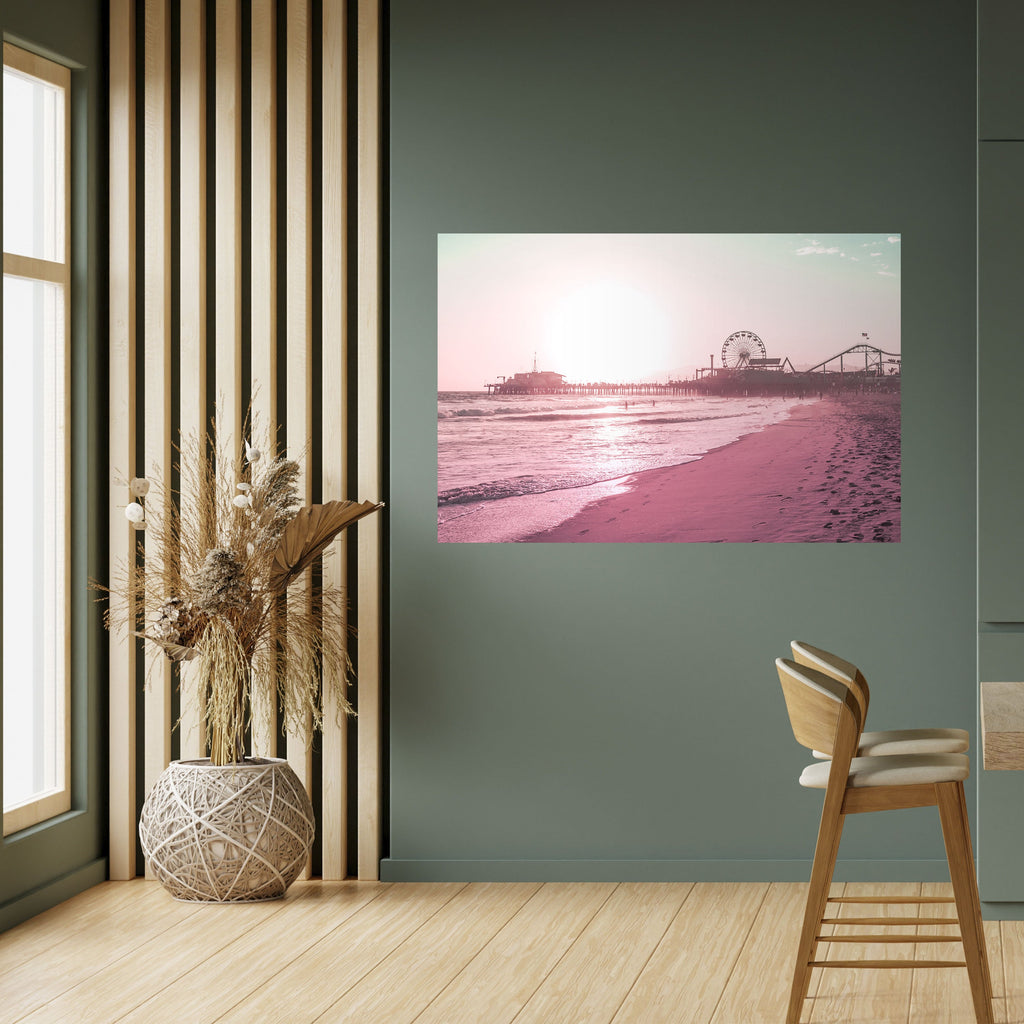 Affiche horizontale autocollante PASTEL COAST VIBES