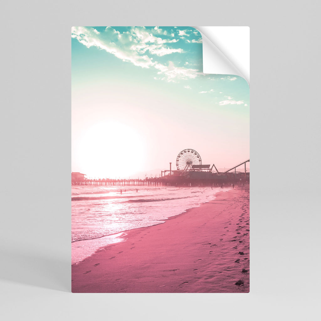 Affiche verticale autocollante PASTEL COAST VIBES