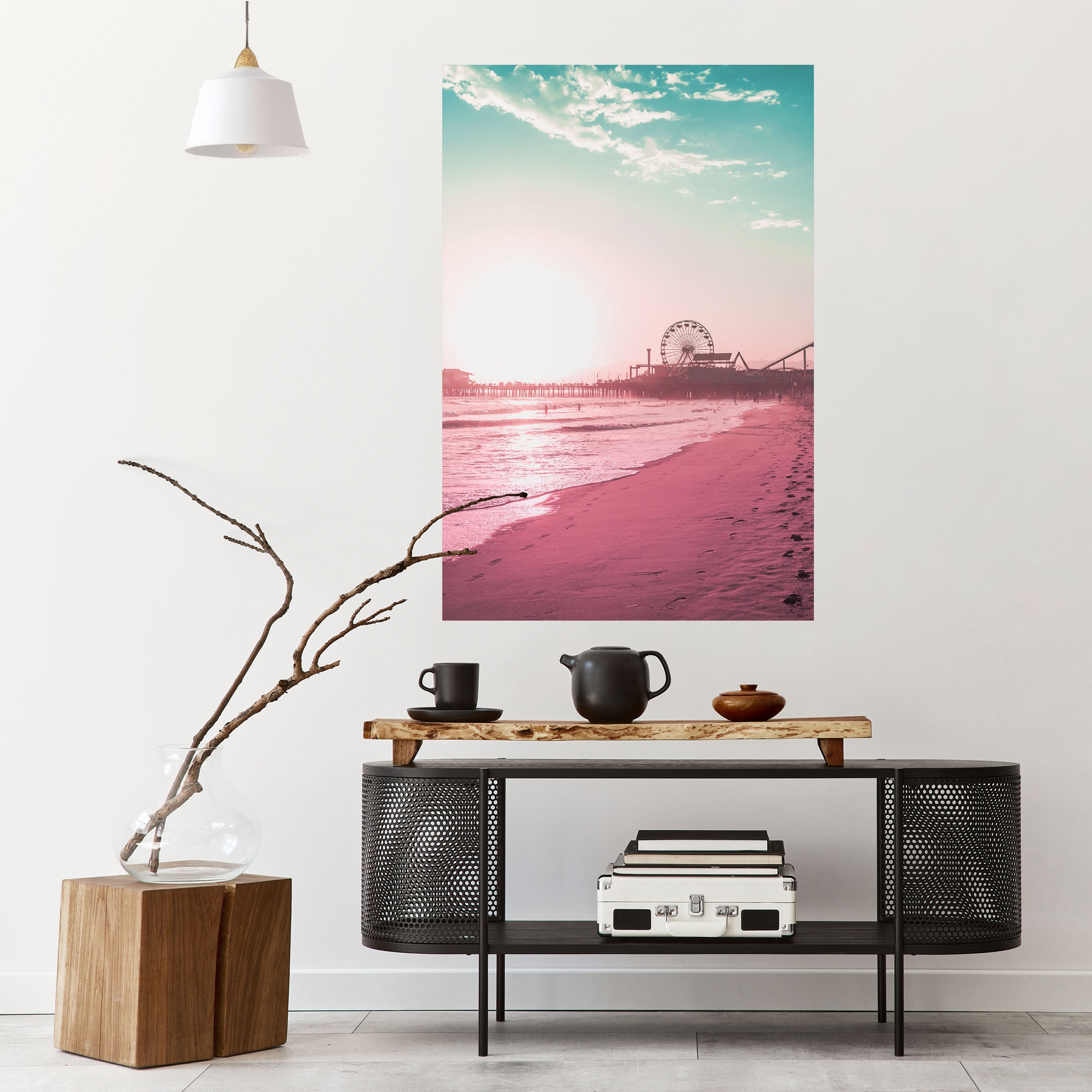 Affiche verticale autocollante PASTEL COAST VIBES