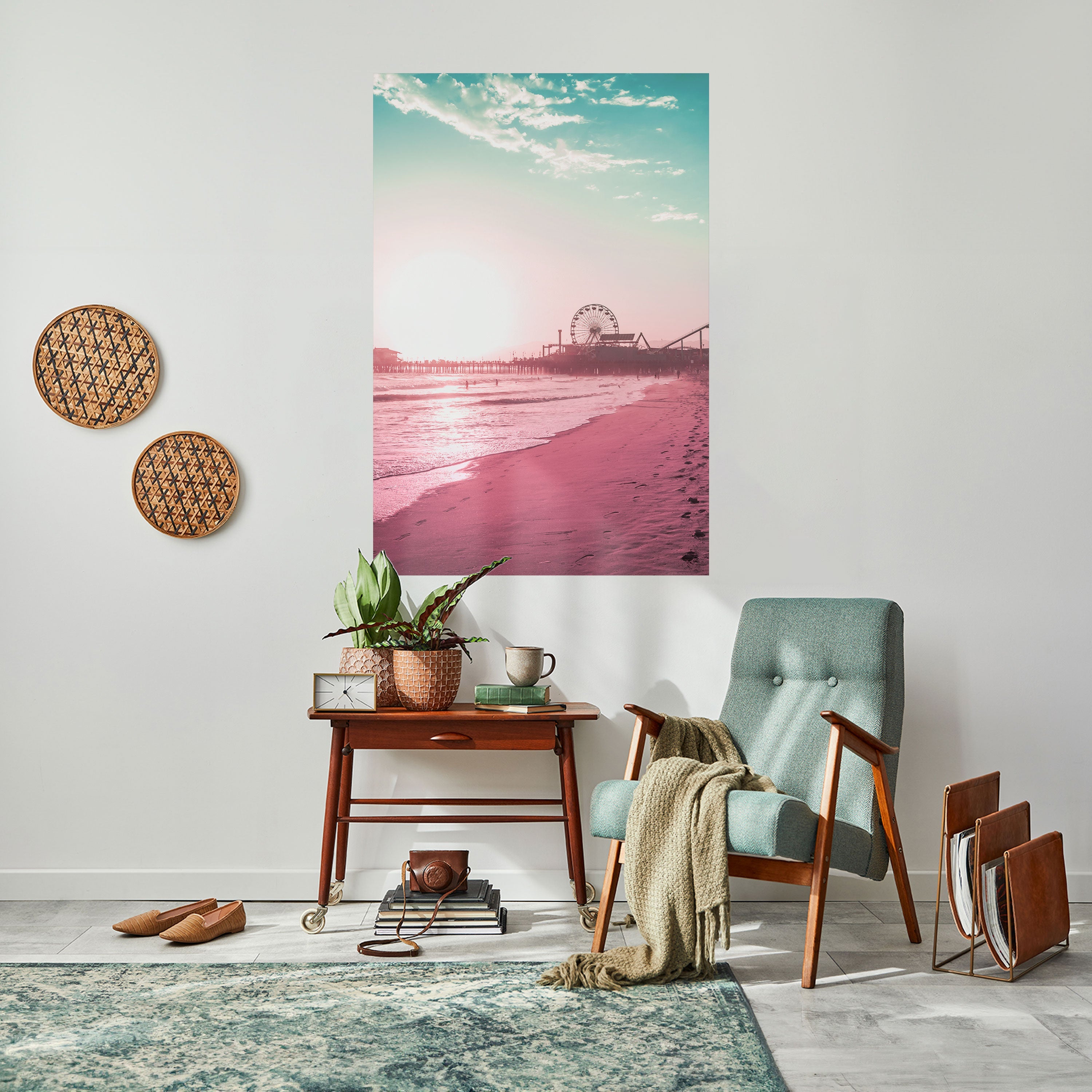 Affiche verticale autocollante PASTEL COAST VIBES