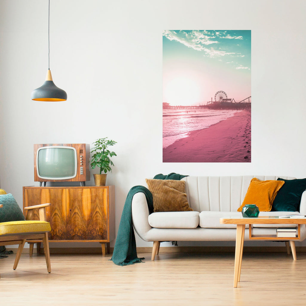 Affiche verticale autocollante PASTEL COAST VIBES