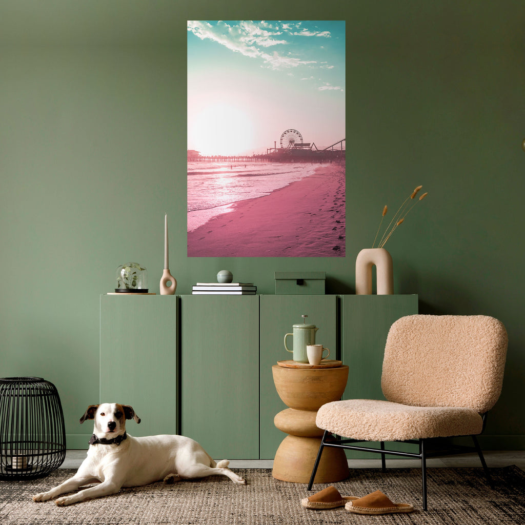 Affiche verticale autocollante PASTEL COAST VIBES