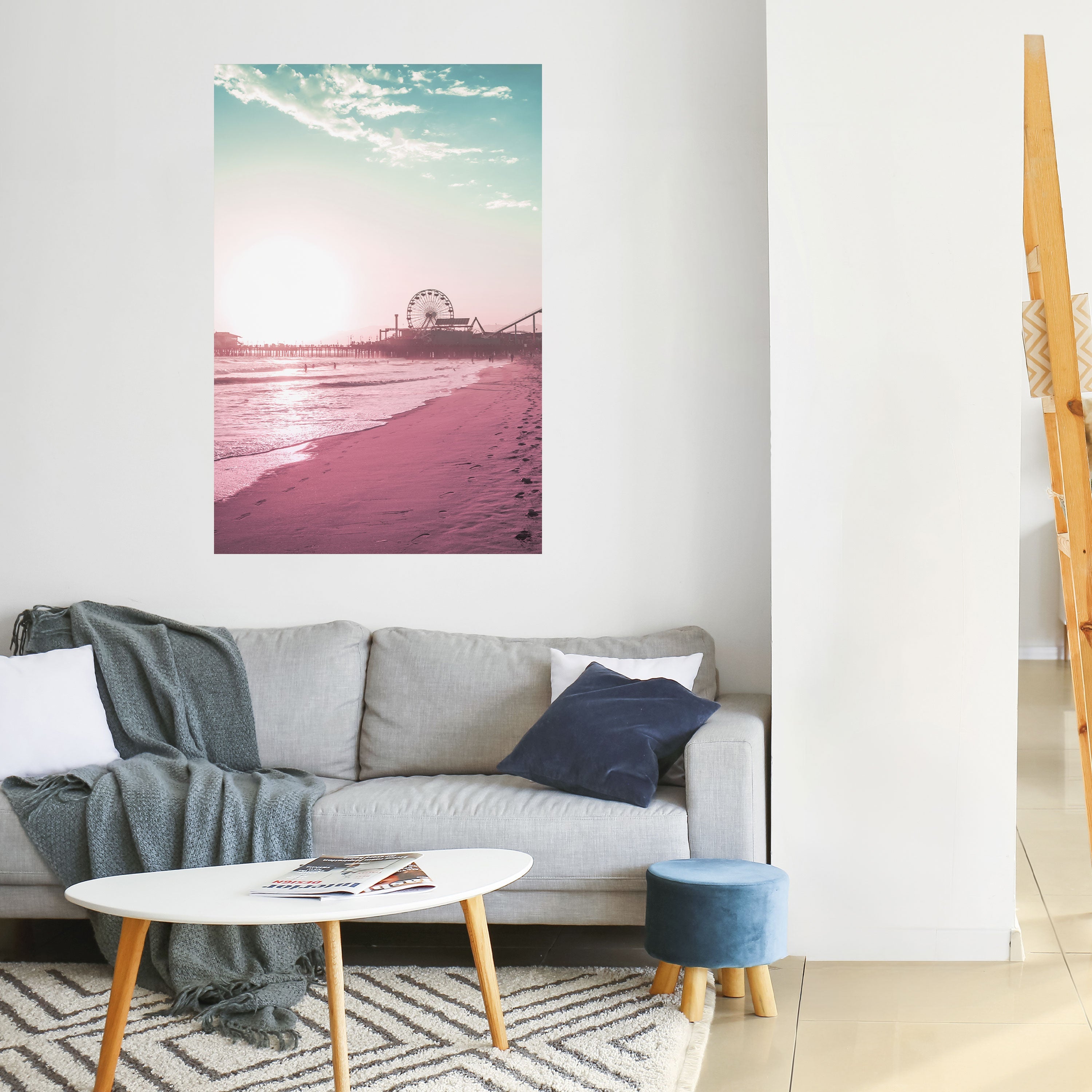 Affiche verticale autocollante PASTEL COAST VIBES