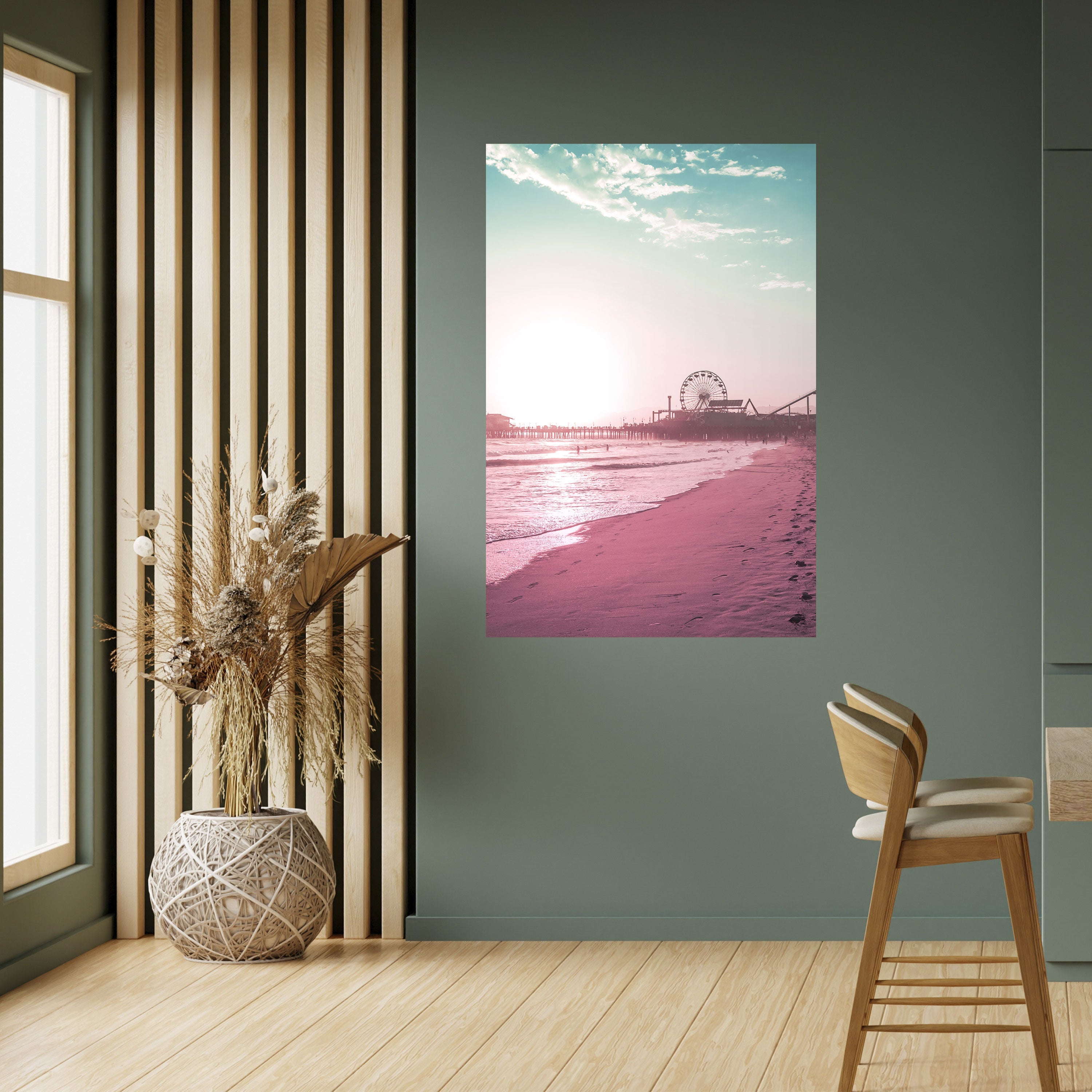 Affiche verticale autocollante PASTEL COAST VIBES