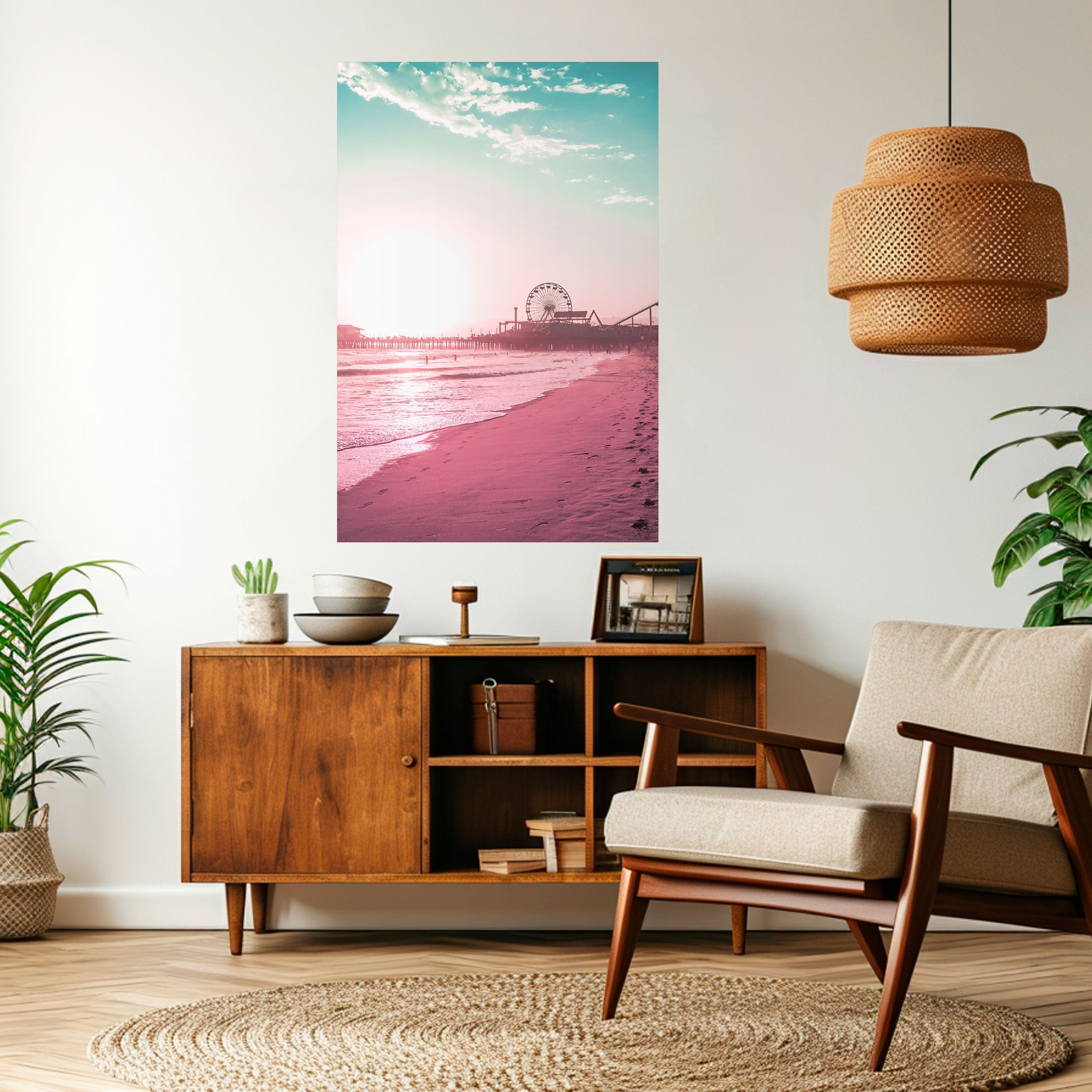 Affiche verticale autocollante PASTEL COAST VIBES