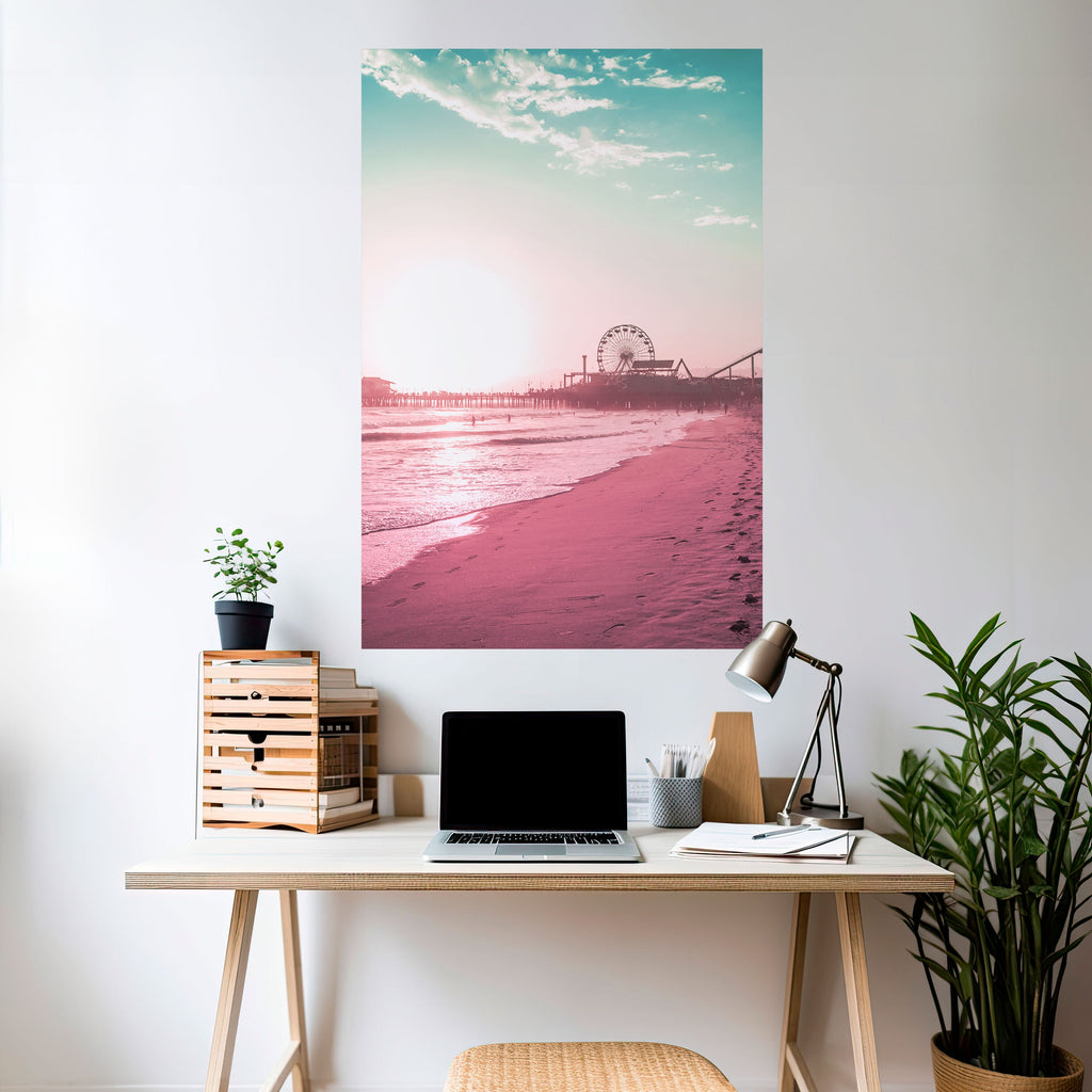 Affiche verticale autocollante PASTEL COAST VIBES