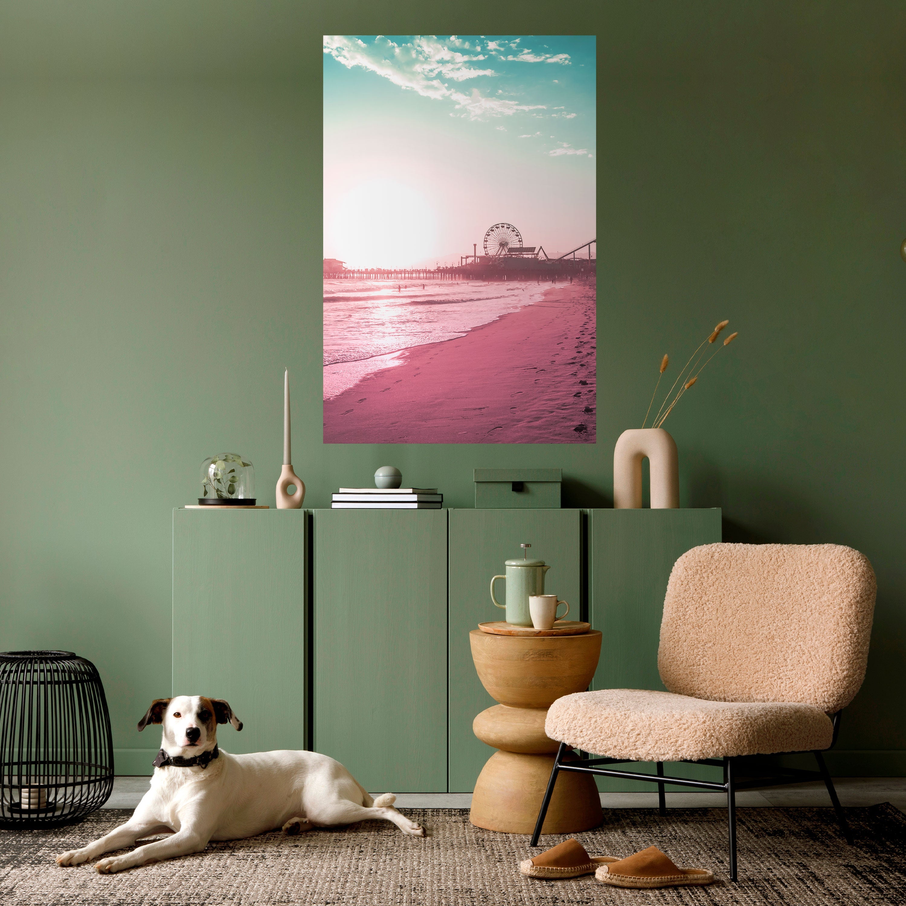 Affiche verticale autocollante PASTEL COAST VIBES