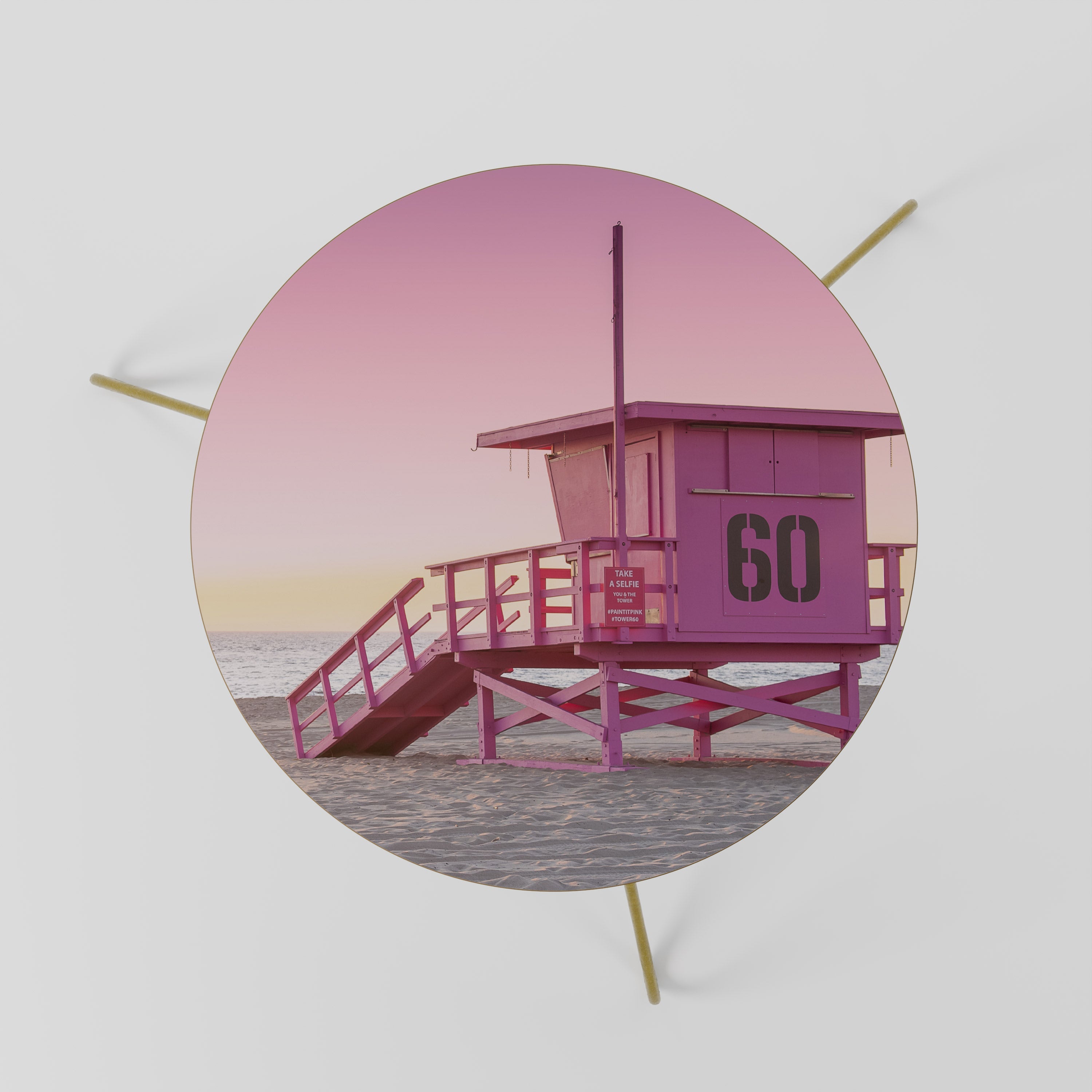 Table basse PINK PARADISE WATCH 60