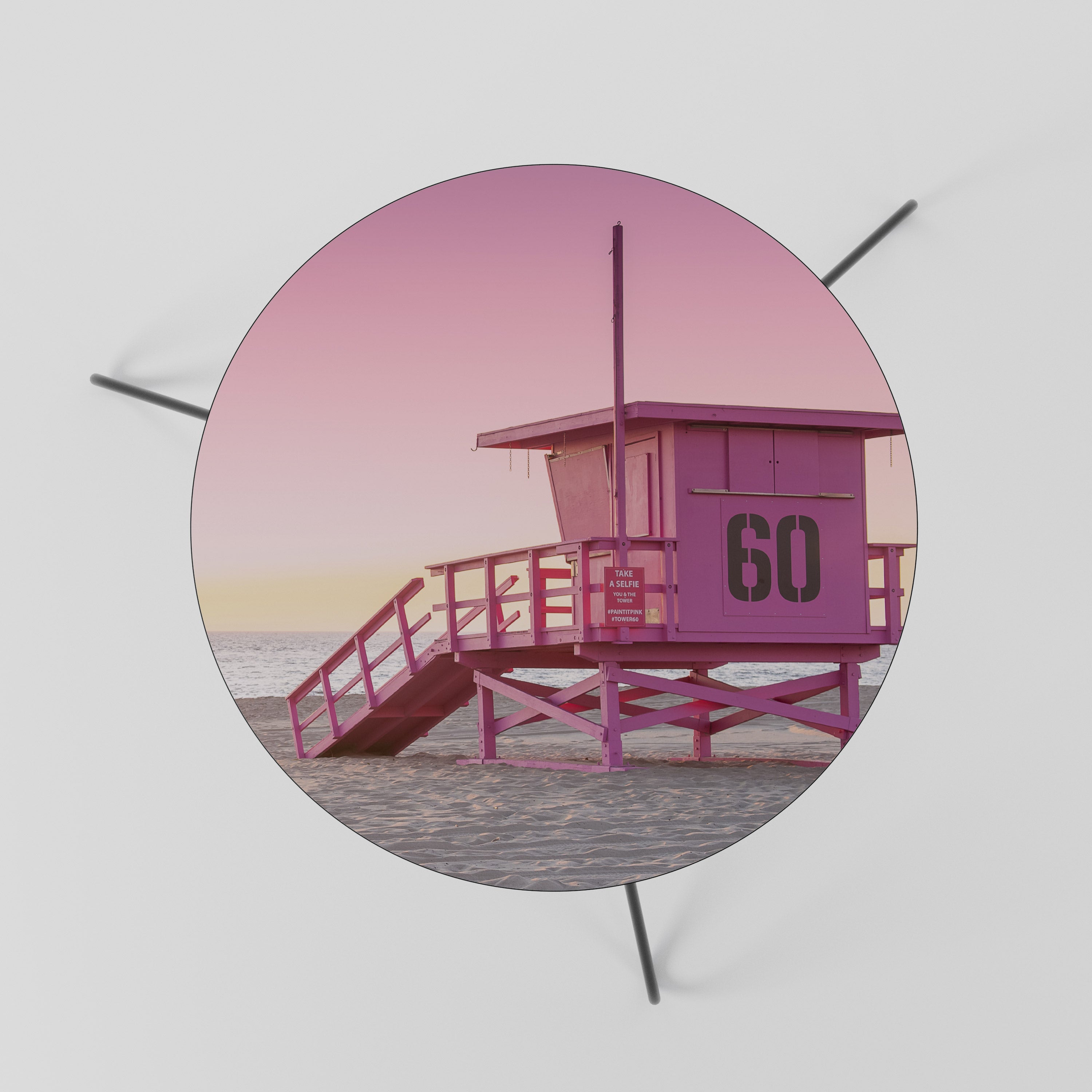 Table basse PINK PARADISE WATCH 60