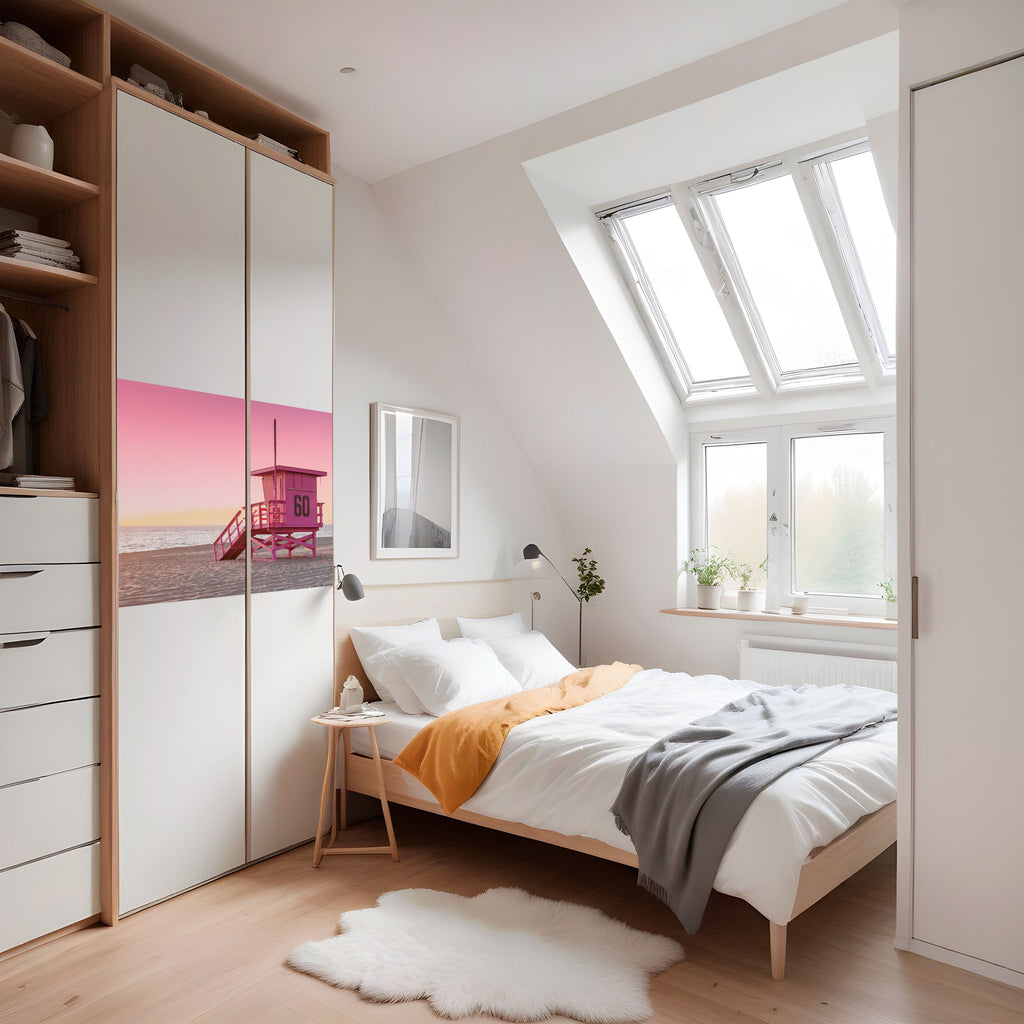 Affiche horizontale autocollante PINK PARADISE WATCH